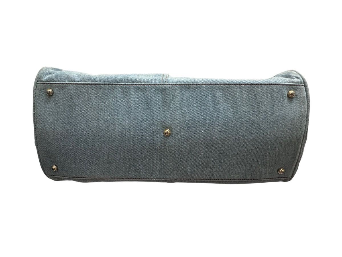 Handmade RARE ‼️ Denim Blue ‘Birkin’ Style Bag Size ONE SIZE - 8 Thumbnail