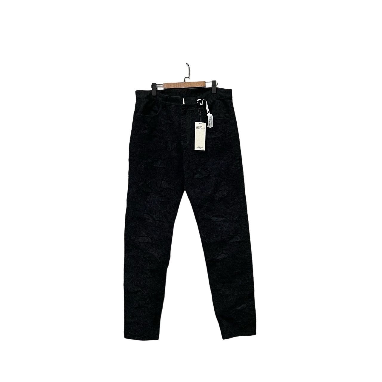 Givenchy Waxed cracked denim black/blue | Grailed