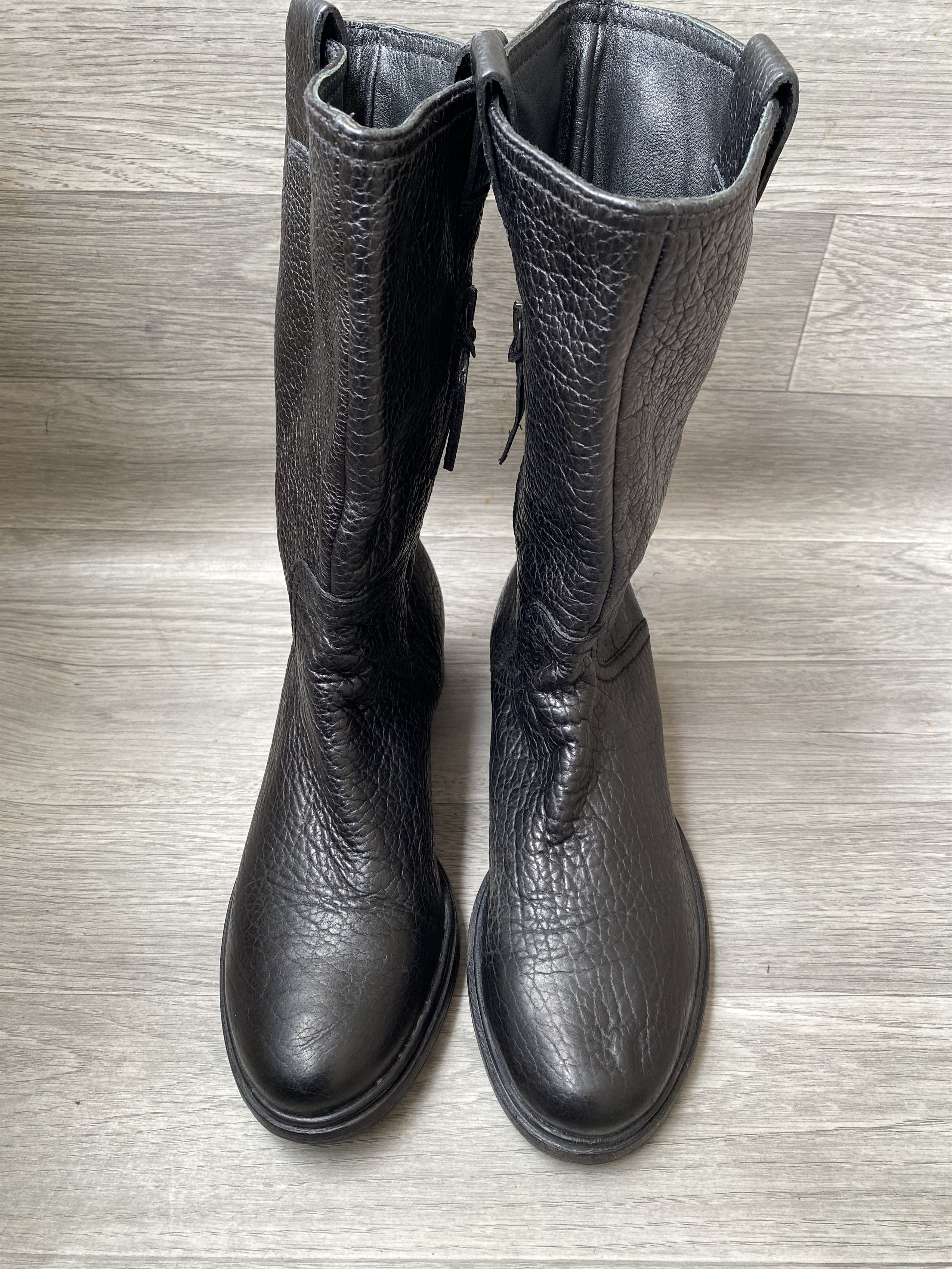 Miu Miu Miu miu x prada pebble grain pull on boots sz 41 Size US 10.5 / IT 40.5 - 2 Thumbnail