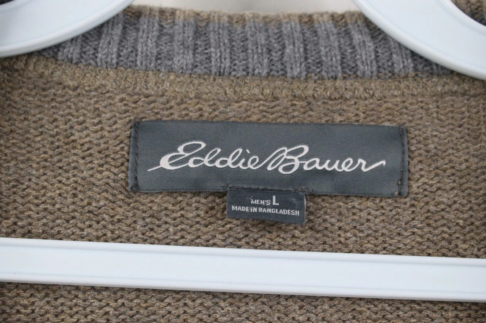 Eddie Bauer Vintage Y2K Eddie Bauer Blank Cotton Knit Crewneck Sweater Size US L / EU 52-54 / 3 - 4 Thumbnail