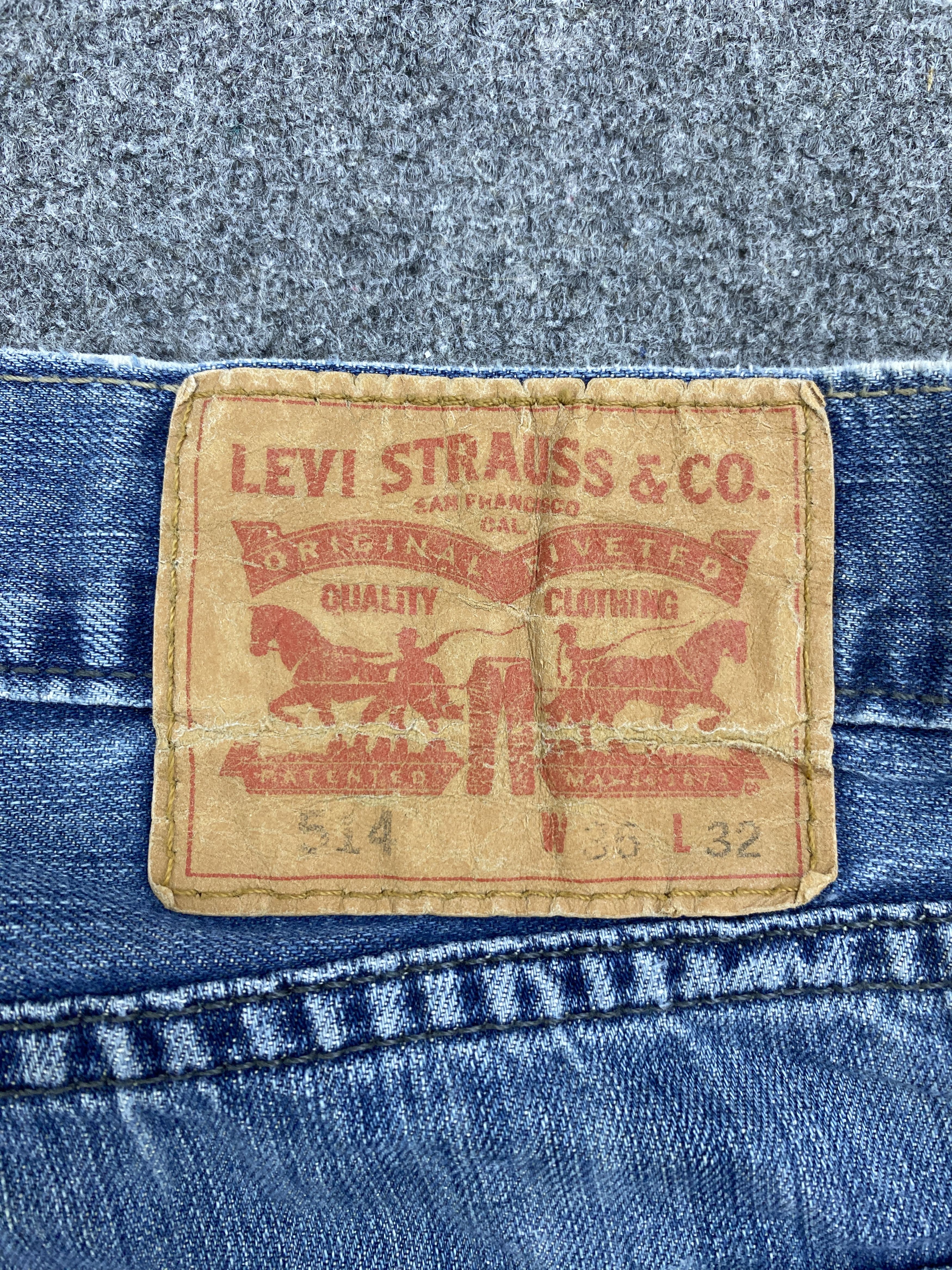 Levi's × Vintage Vintage Levi's 514 Faded Blue Jeans Size US 37 - 5 Thumbnail