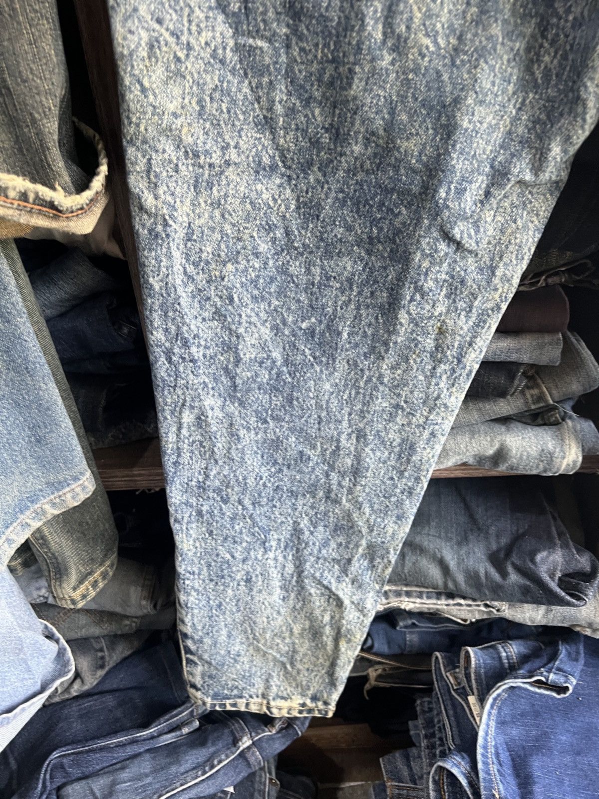 Japanese Brand 🔥Japanese Brand Acid Wash Distressed Denim Size US 27 - 14 Thumbnail