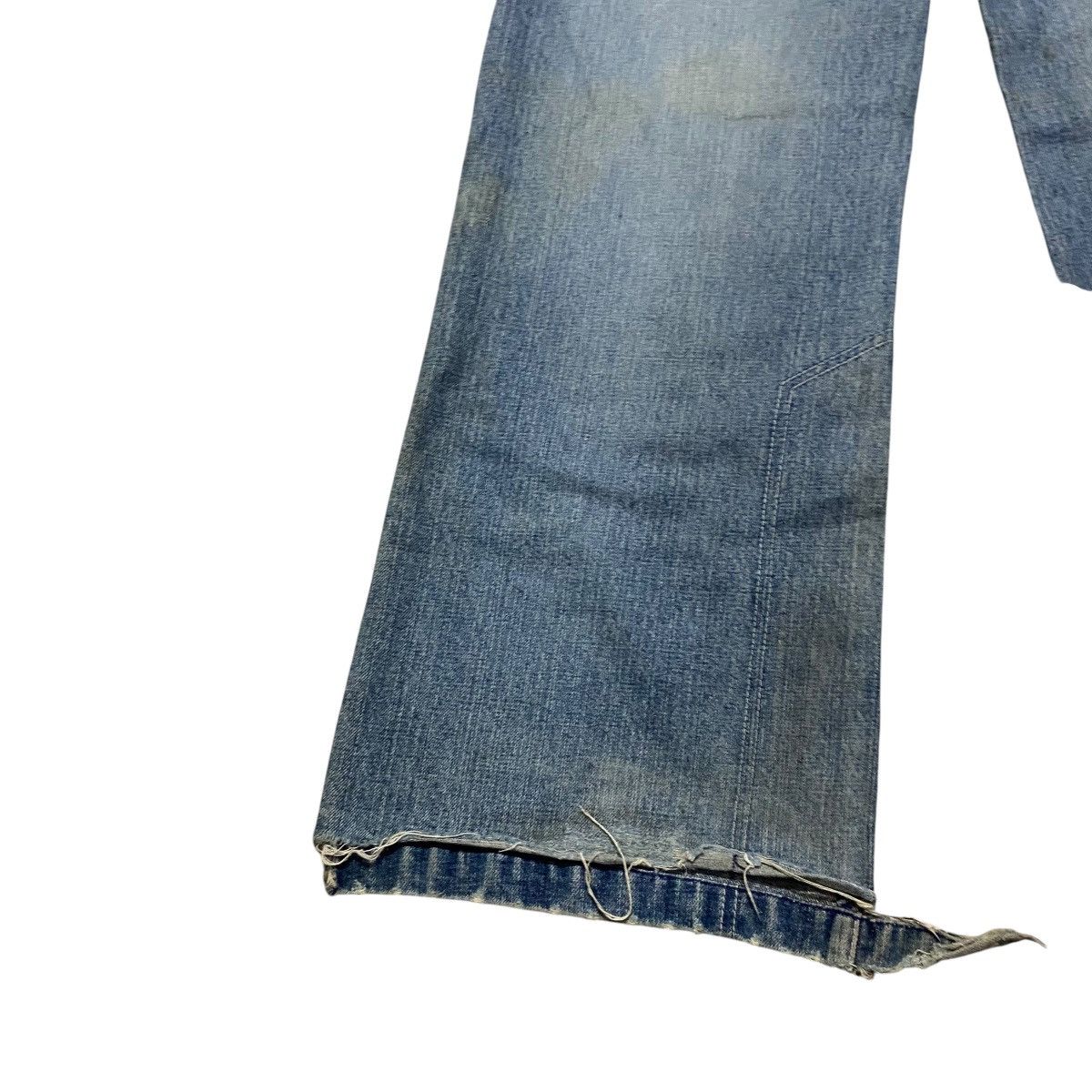 Droors DROORS Denim Wide Leg Jeans Zero Ska8 Patches Distressed Size US 29 - 14 Thumbnail
