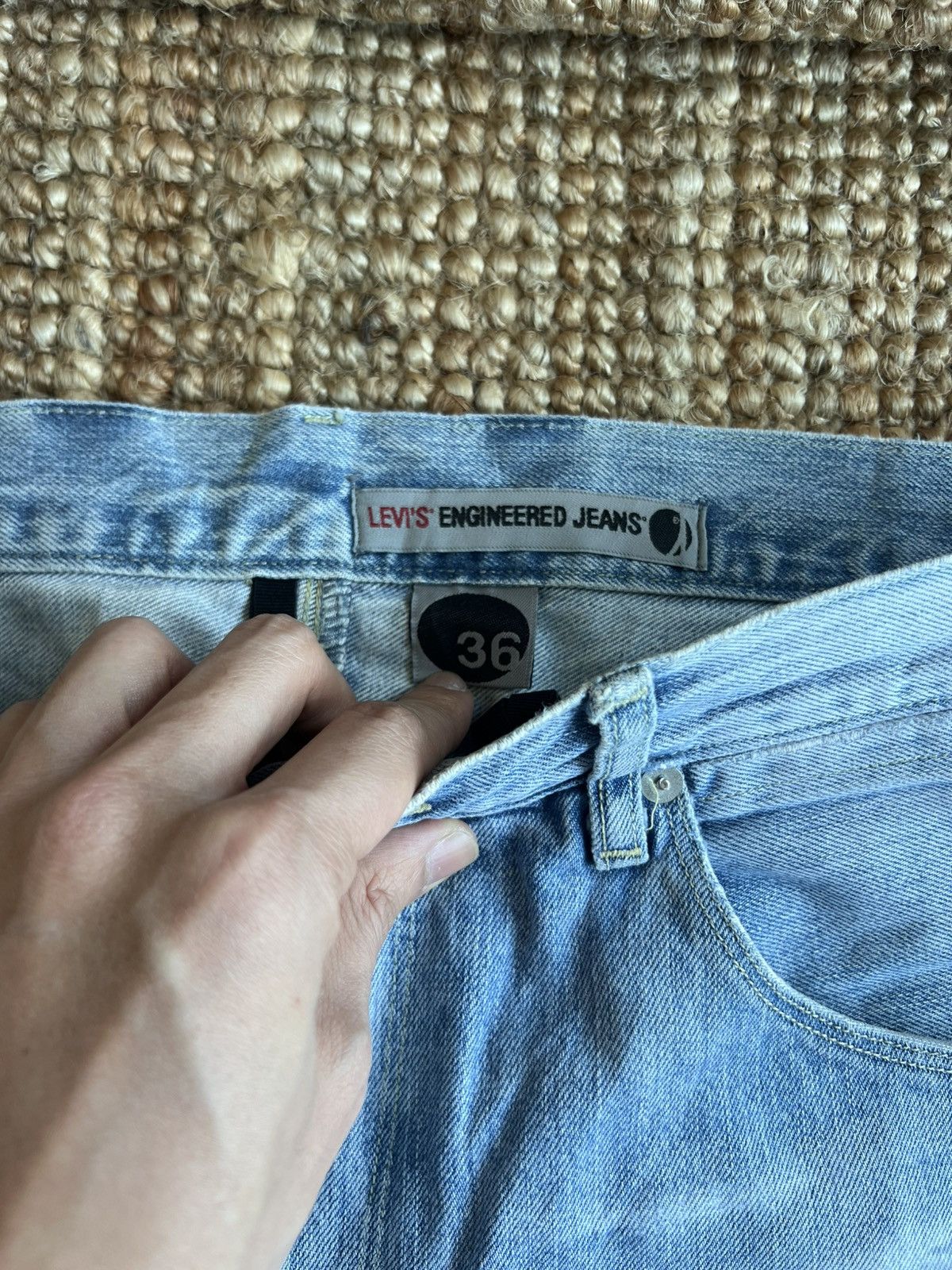 Levi's Levis Engineered Jeans Leather Side Belt W36 Actual 38x34 Size US 36 / EU 52 - 5 Thumbnail