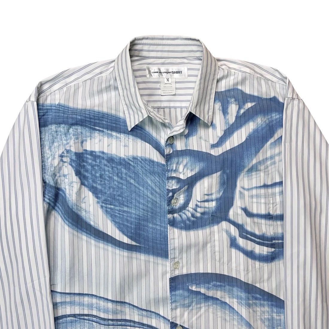 Comme des Garcons Comme des Garcons Shirt Airbrush Print Striped Shirt Size US M / EU 48-50 / 2 - 4 Thumbnail