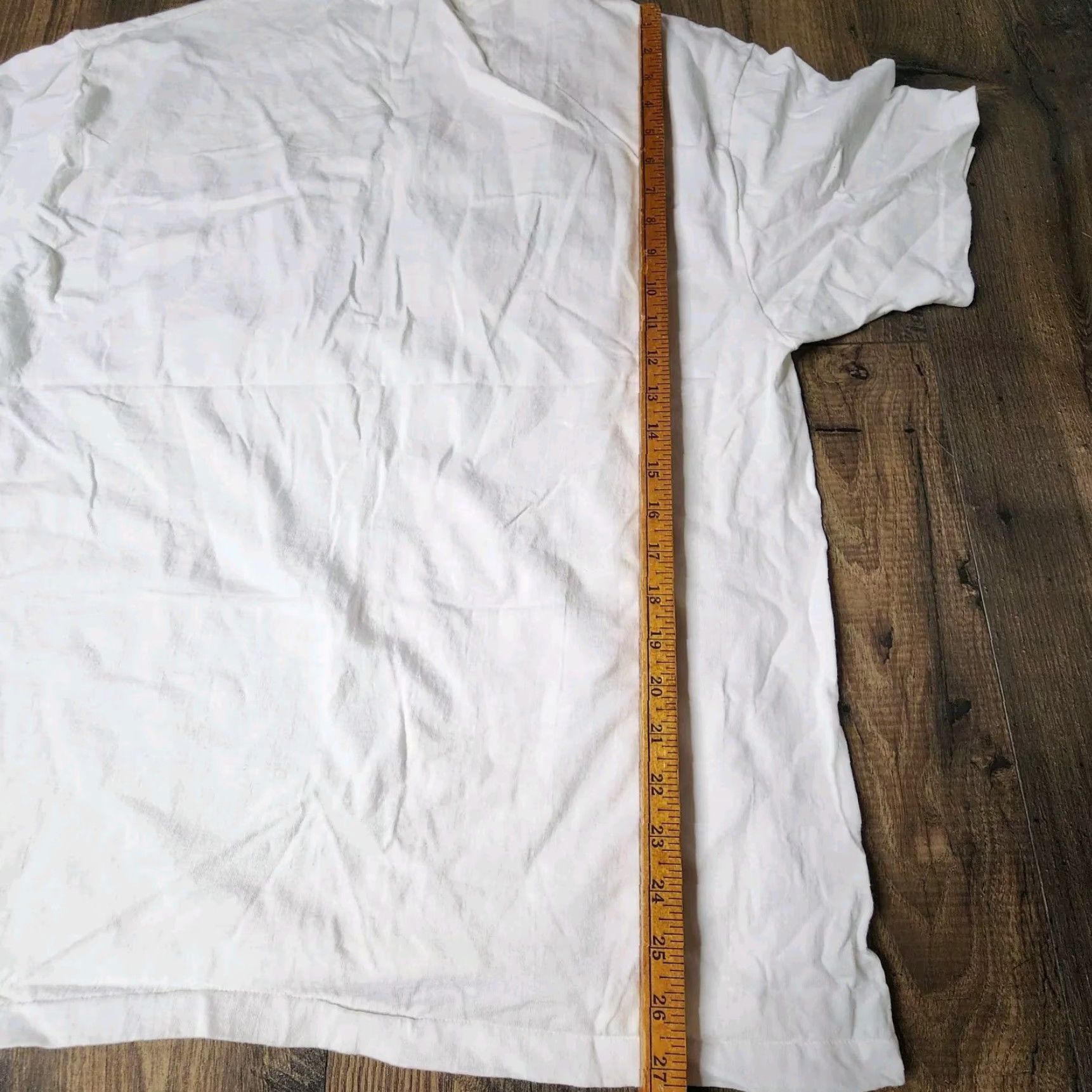 Hanes VINTAGE Hanes T-Shirt Mens XL Oklahoma State Dad Embroidered Cotton White Logo 90s Retro College USA Shirt Size US XL / EU 56 / 4 - 2 Thumbnail