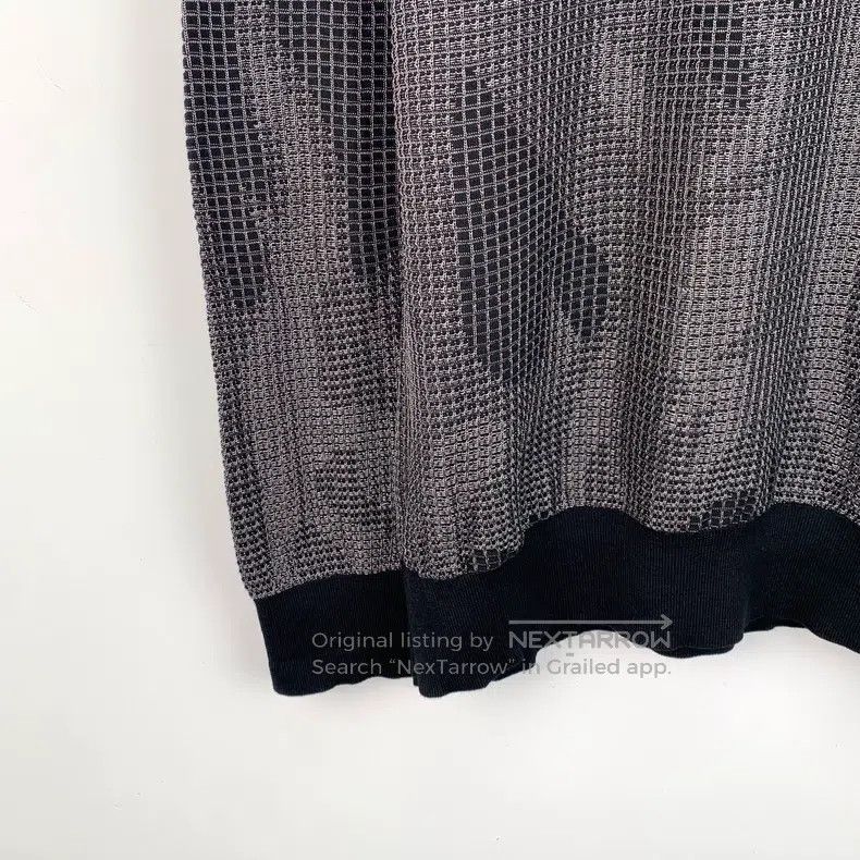Hermes Hermes Gray Check Wool High Neck Long Sleeve Knit Sweater Size US L / EU 52-54 / 3 - 4 Thumbnail