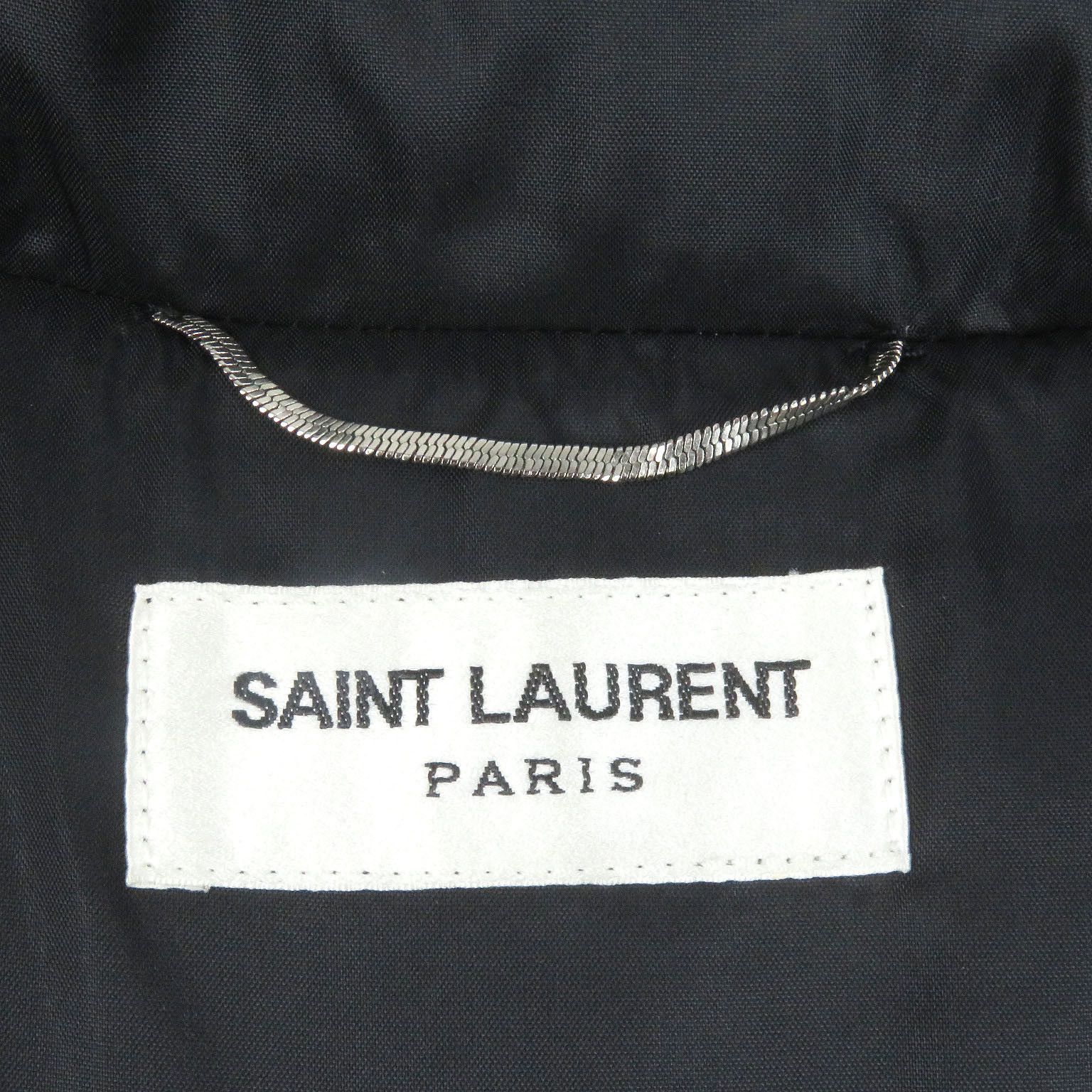 Saint Laurent Paris SAINT LAURENT PARIS Leather Yoke Studded Down Jacket 48 Size US M / EU 48-50 / 2 - 6 Thumbnail