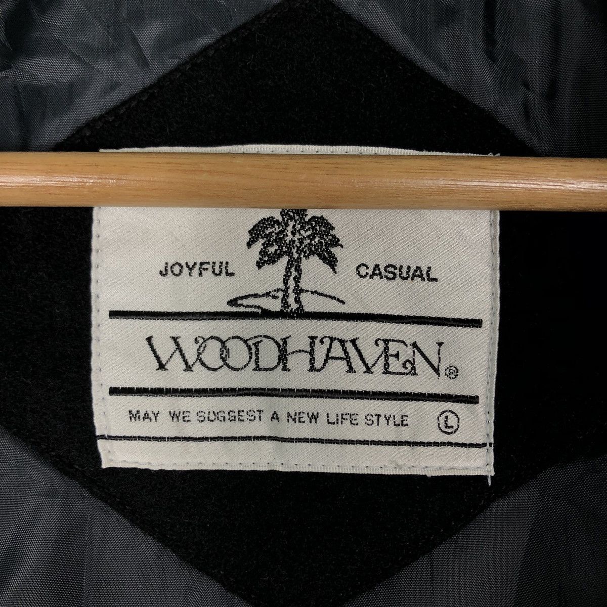 Issey Miyake 🔥Rich Black - Vintage Wool Biker Jacket Wood Heaven Japan Size US L / EU 52-54 / 3 - 19 Thumbnail