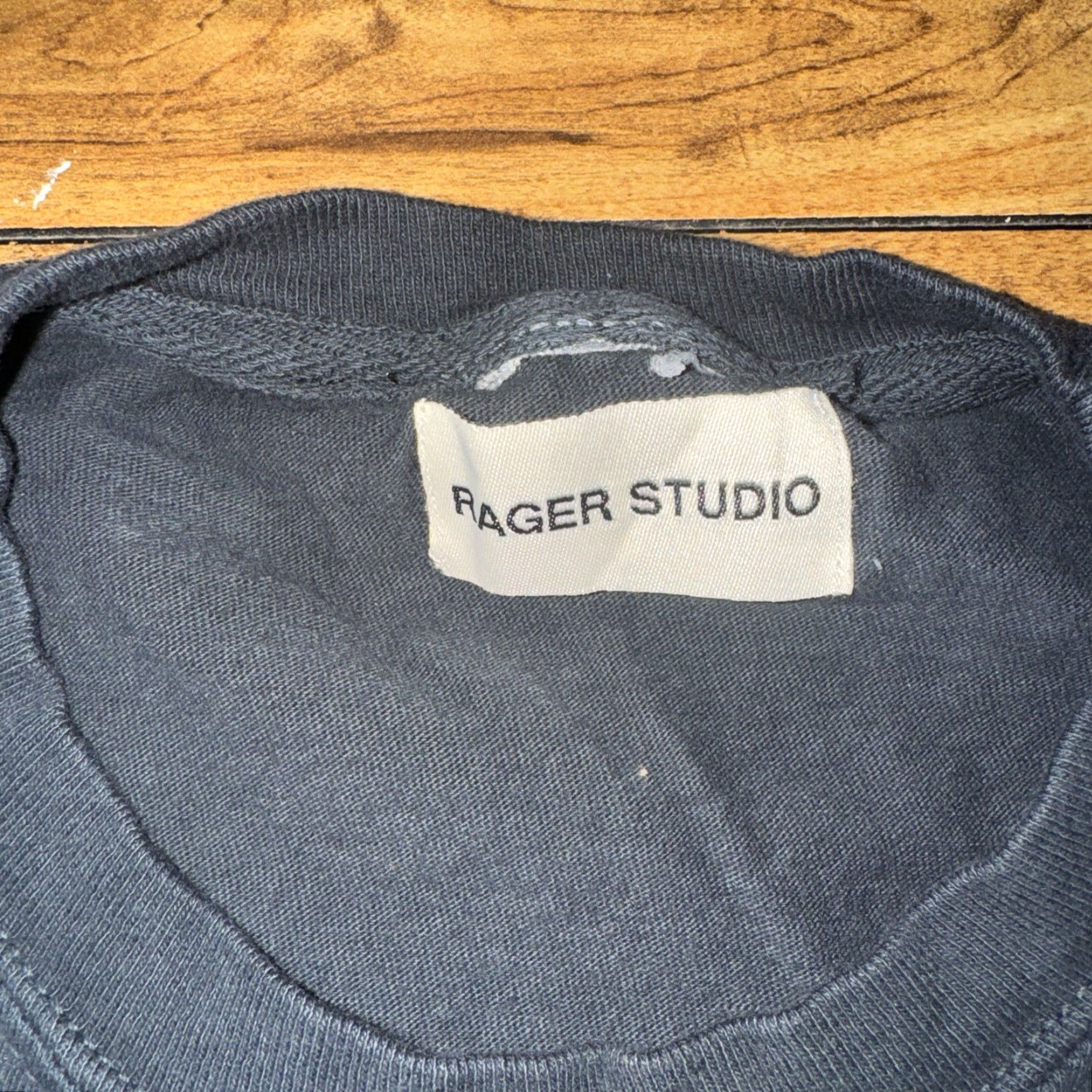 Vintage Rager Studio T-Shirt Black Large Build And Destroy Mens Shirt L Size US L / EU 52-54 / 3 - 4 Thumbnail