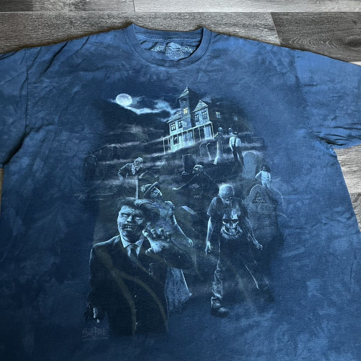Affliction × Vintage Vintage 2000s Skulbone Affliction Style Zombie Tie Dye Tee Size US XXL / EU 58 / 5 - 1 Thumbnail