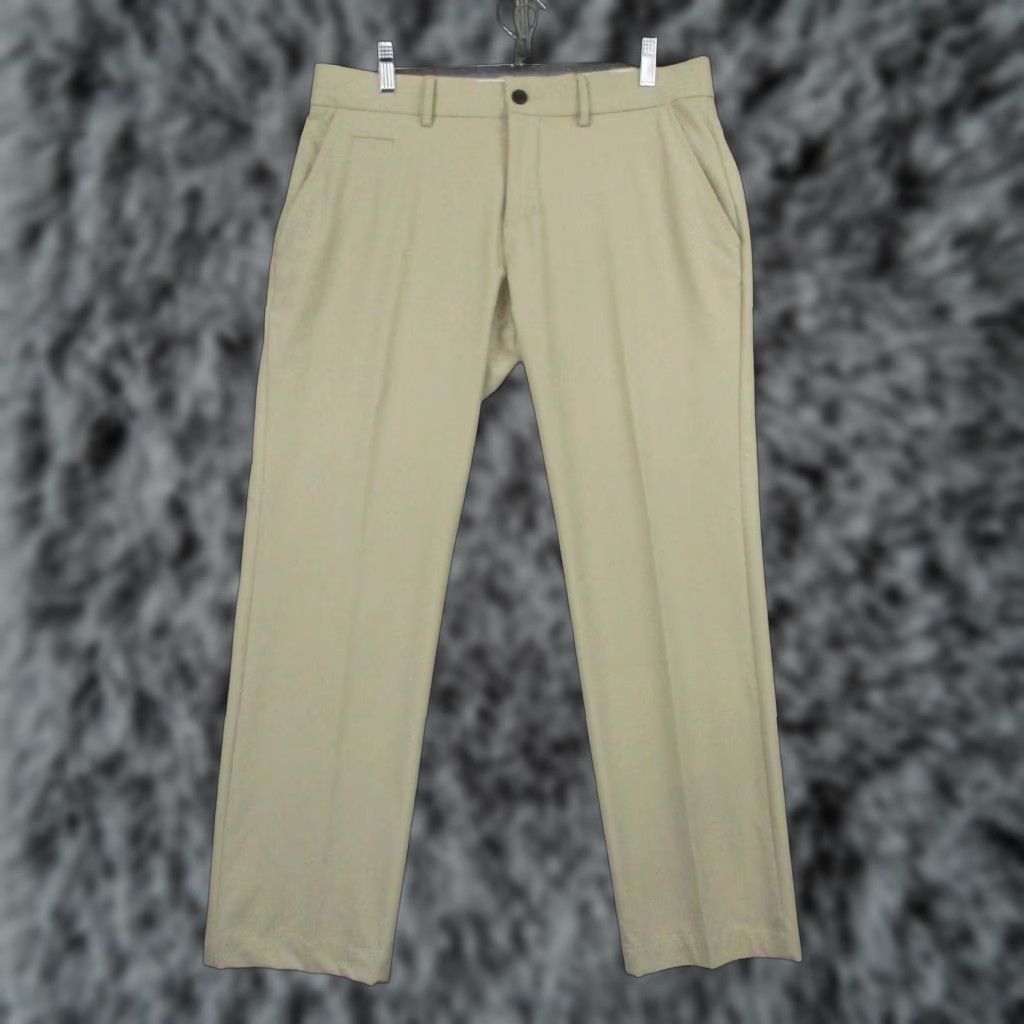 KJUS KJUS Pants Mens 33x29 Khaki Golf Performance Regular Fit Chino Size US 33 - 1 Thumbnail