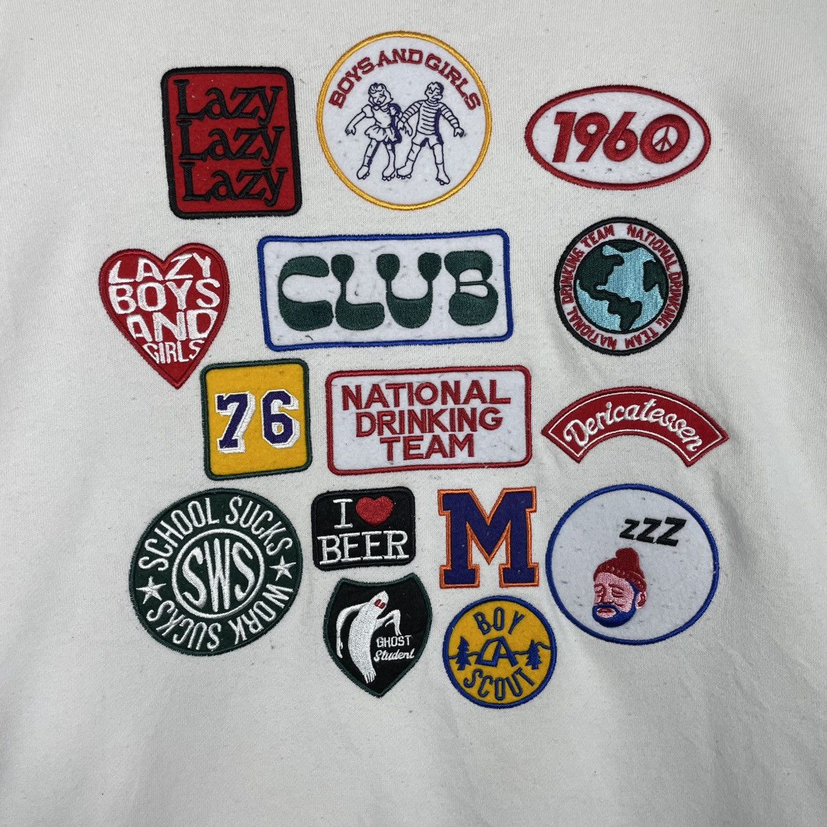 Japanese Brand Freak's Store Lazy Club Crewneck Sweatshirt Size US L / EU 52-54 / 3 - 9 Thumbnail