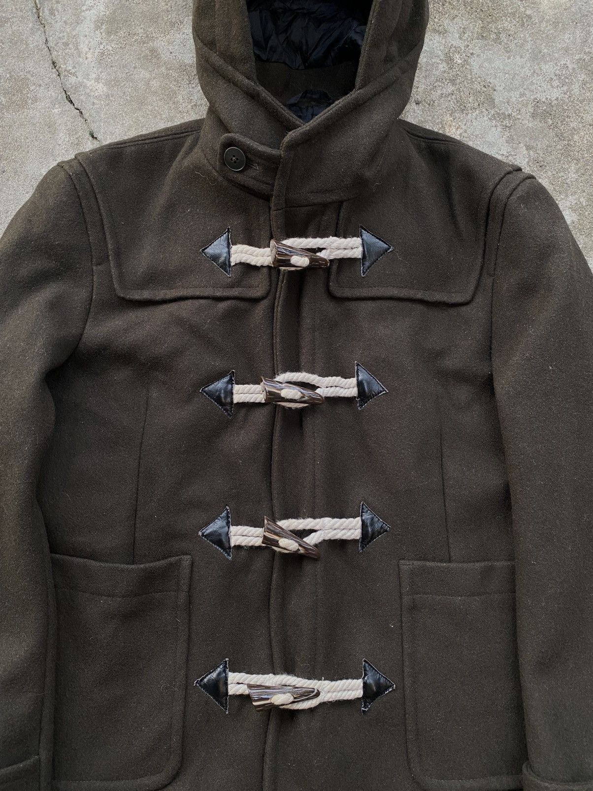 Le Grande Bleu (L.G.B.) KAZUTAKA KATOH TETE HOMME DUFFLE WOOL JACKET Size US M / EU 48-50 / 2 - 2 Thumbnail