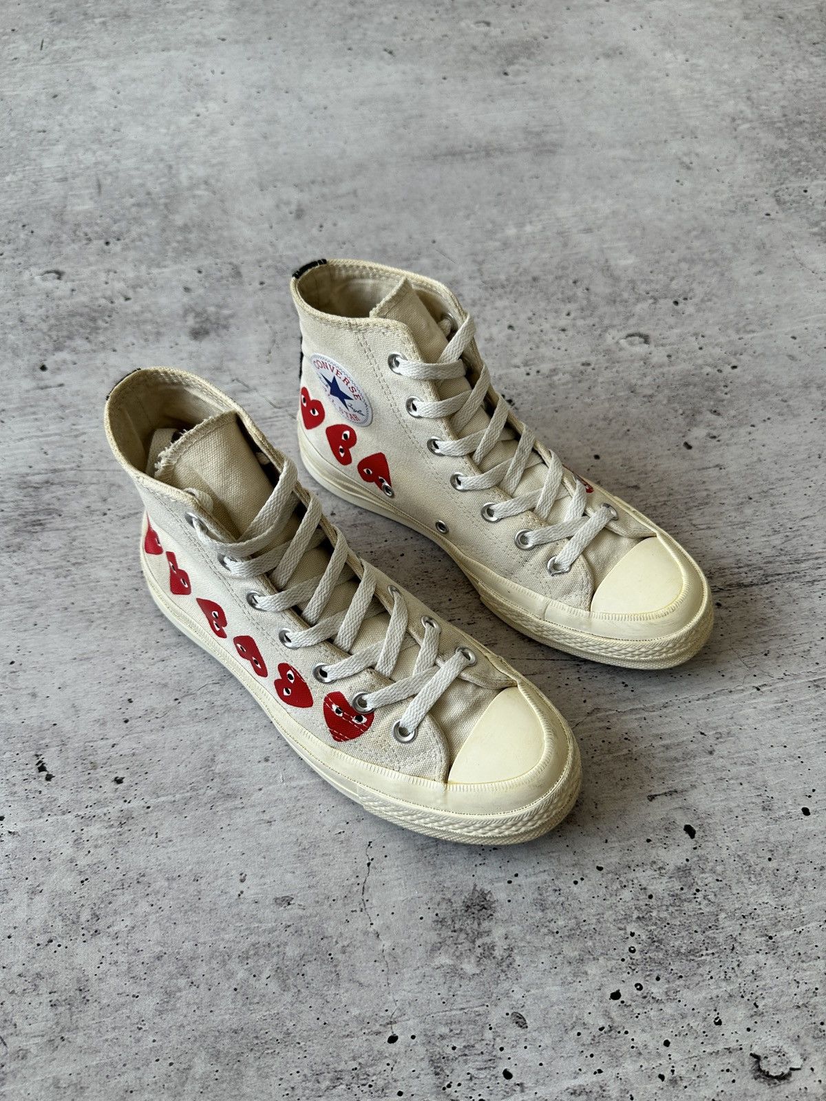Comme des Garcons Converse Chuck High Top x Comme des Garçons Play Sneakers Size US 7.5 / IT 37.5 - 2 Thumbnail