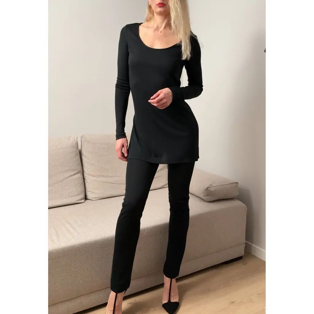 Dolce & Gabbana Dolce & Gabbana Vintage Black Tunic Top & Pants Set IT40 Size S / US 4 / IT 40 - 1 Thumbnail