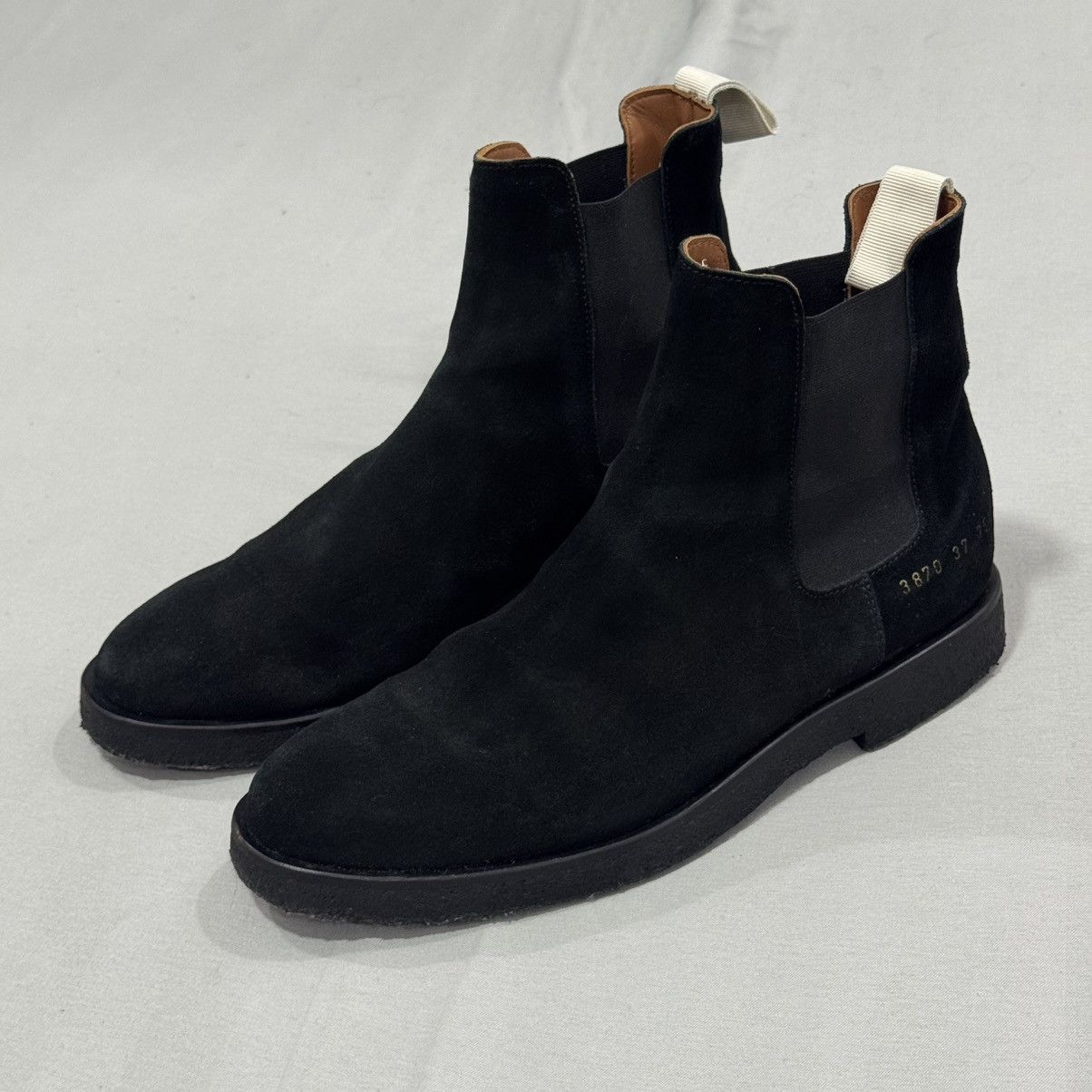 Common Projects Common Projects Women’s Chelsea Boots - Black Suede Size US 7 / IT 37 - 5 Thumbnail