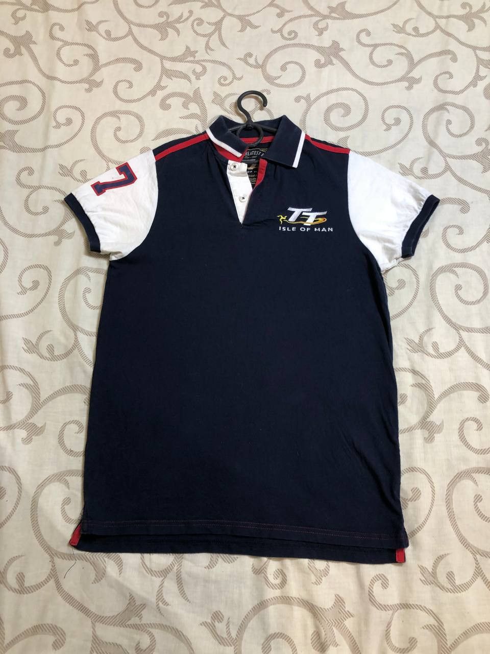 Vintage Official Isle of Man TT Races Navy Blue Polo Shirt Size US S / EU 44-46 / 1 - 1 Thumbnail