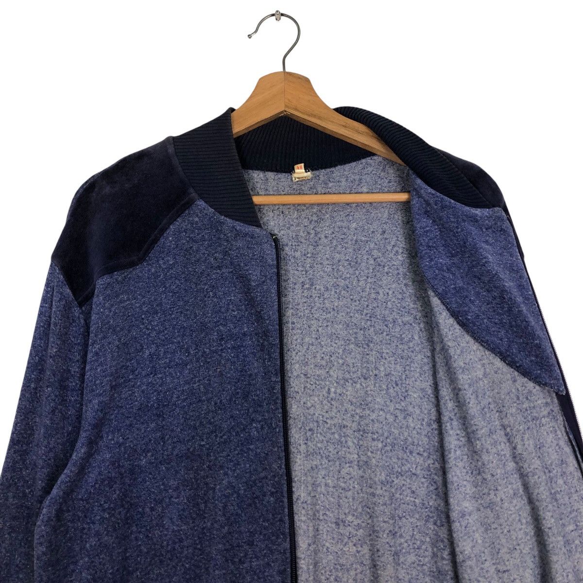 Japanese Brand 📌Vintage Velvet Jacket Made in Western Germany Opti Zipper Size US M / EU 48-50 / 2 - 14 Thumbnail