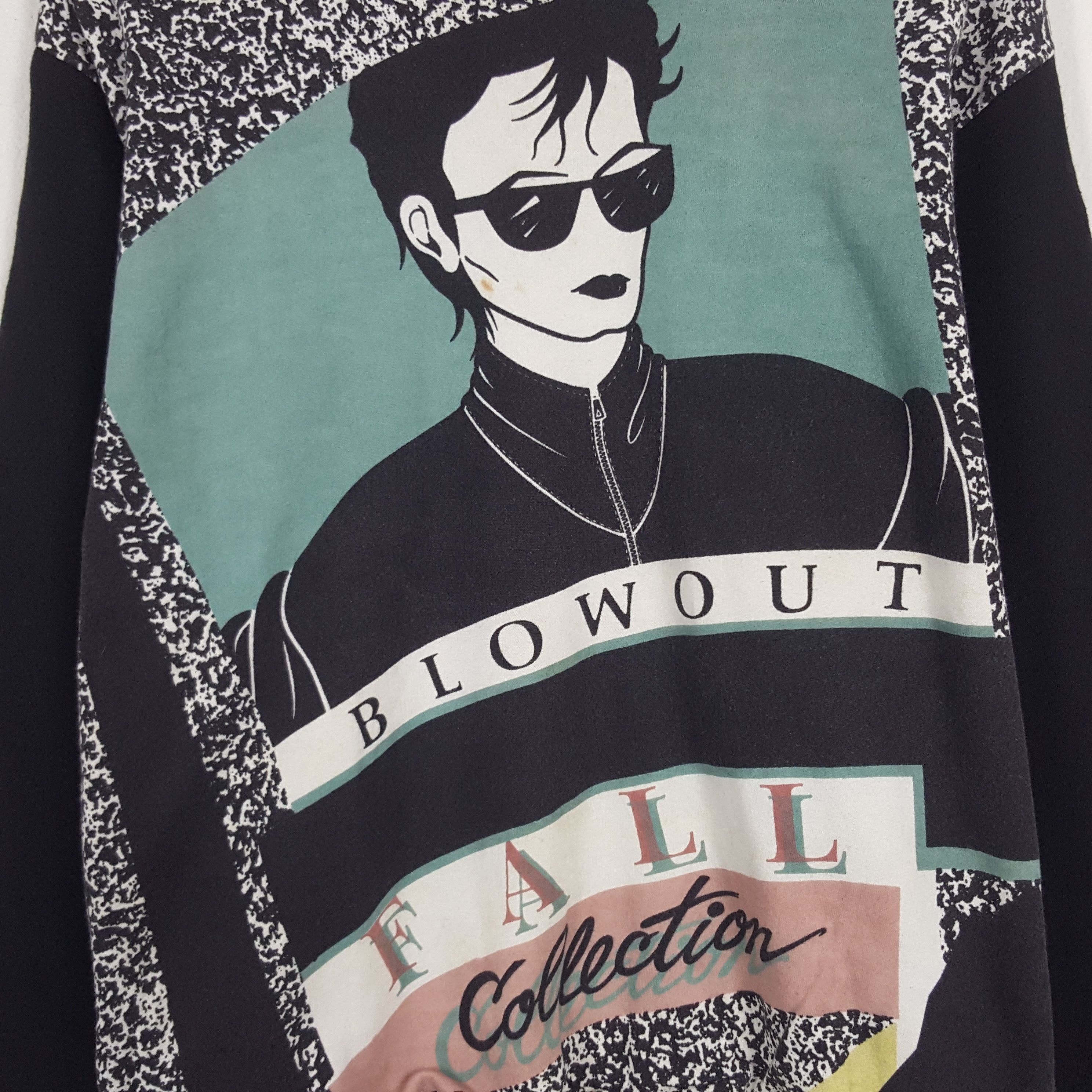 Designer × Vintage Vintage Blowout Fail Collection Fashion Sweatshirt Size US L / EU 52-54 / 3 - 2 Thumbnail