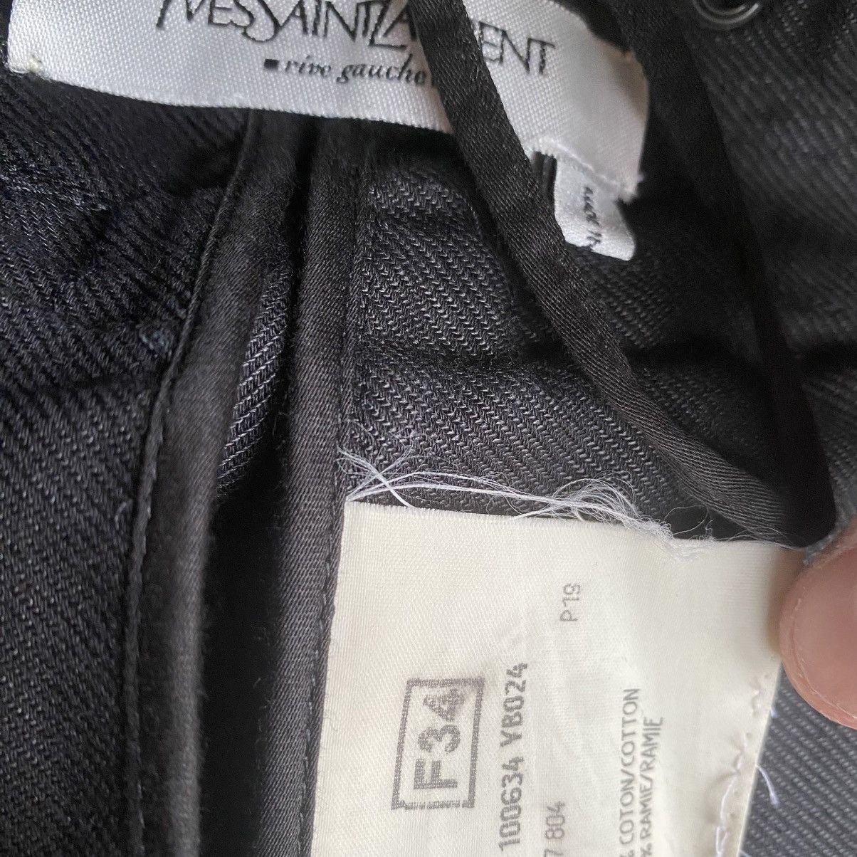Yves Saint Laurent SS02 Lace Denim Safari Collection By Tom Ford Size 26" / US 2 / IT 38 - 5 Thumbnail