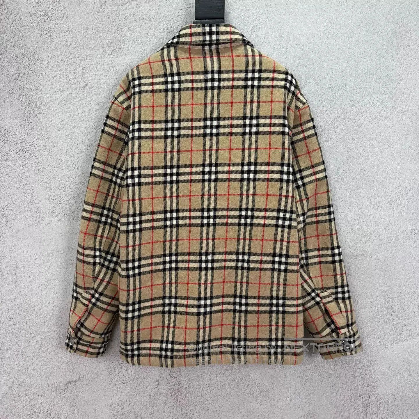 Burberry Beige Plaid Long Sleeve Button-Up Shirt. Size US M / EU 48-50 / 2 - 2 Thumbnail