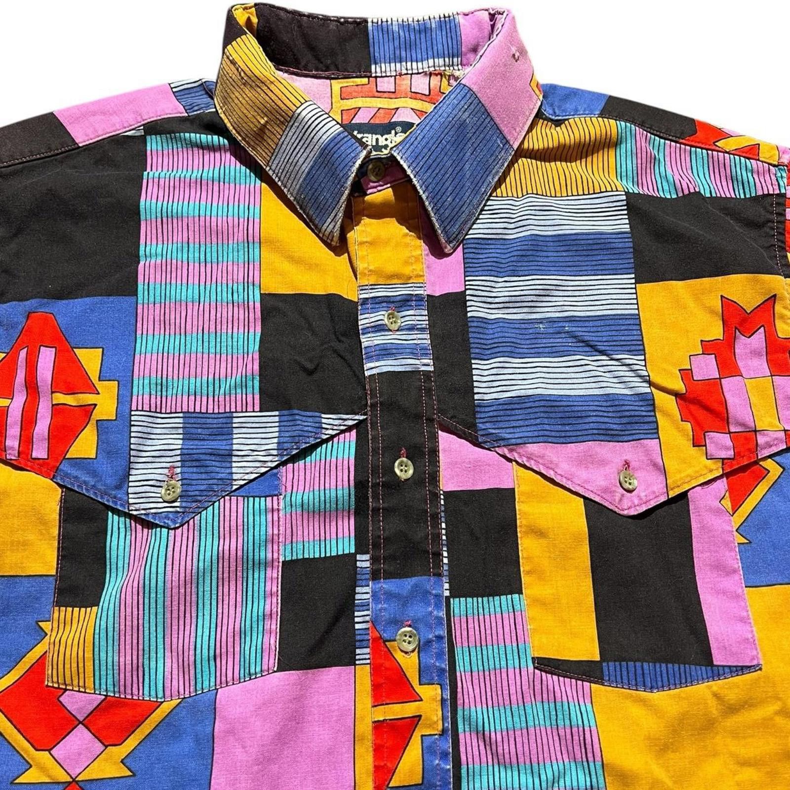 Wrangler Vintage Wrangler Western Brushpopper Button Shirt Size US XL / EU 56 / 4 - 4 Thumbnail
