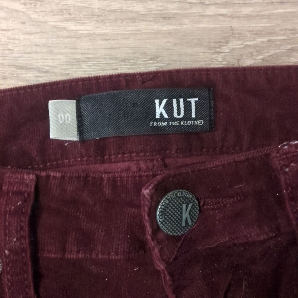 Other Kut from the kloth skinny purple corduroy jeans size 00 Size 24" / US 00 / IT 34 - 2 Thumbnail