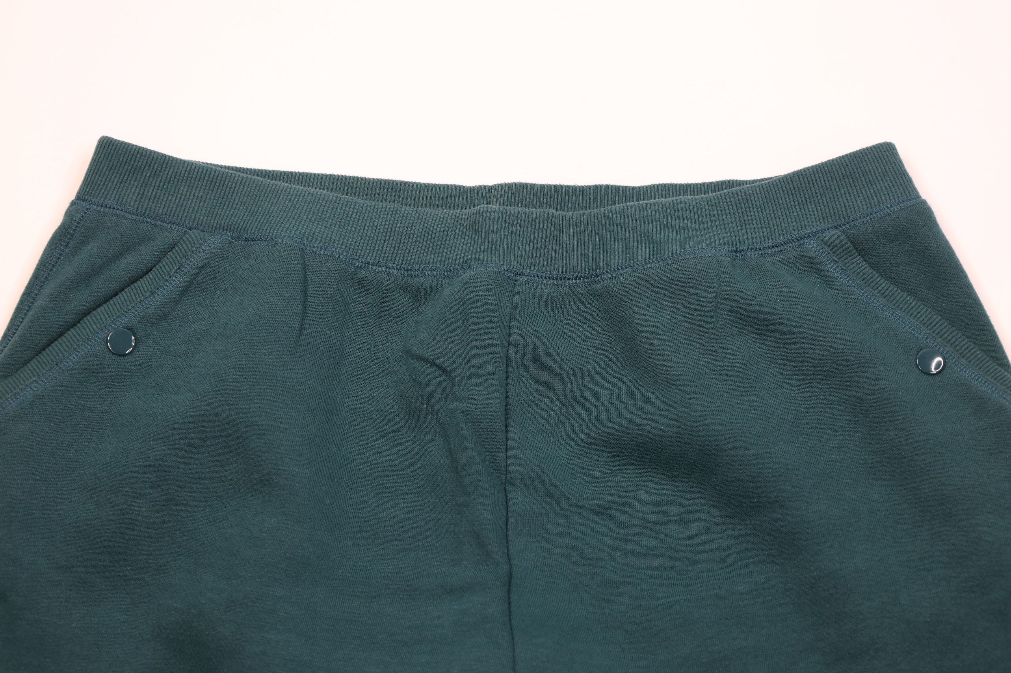Vintage Vintage 90s Streetwear Blank Cuffed Sweatpants Joggers Green Size 36" / US 14 / IT 50 - 2 Thumbnail