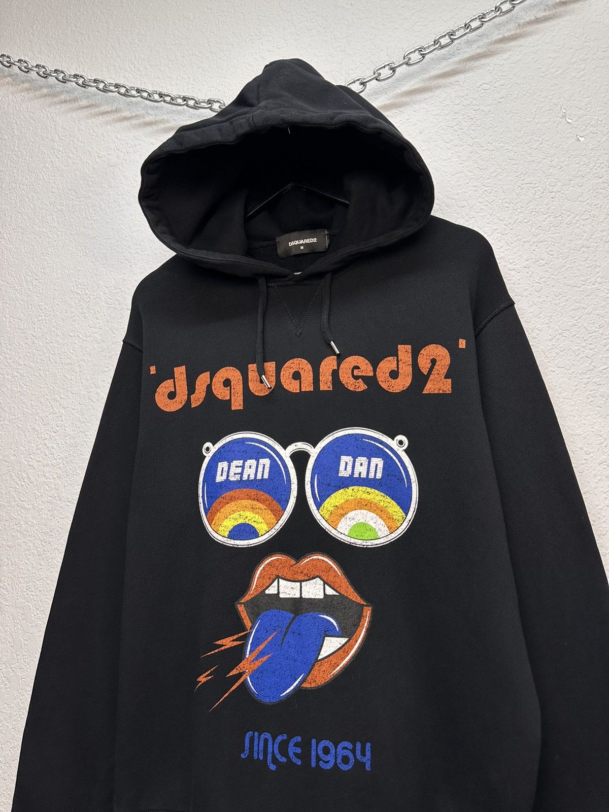 Dsquared2 Vintage Hoodie Dsquared2 black Zip Pants Luxury jacket Y2K Size US M / EU 48-50 / 2 - 2 Thumbnail
