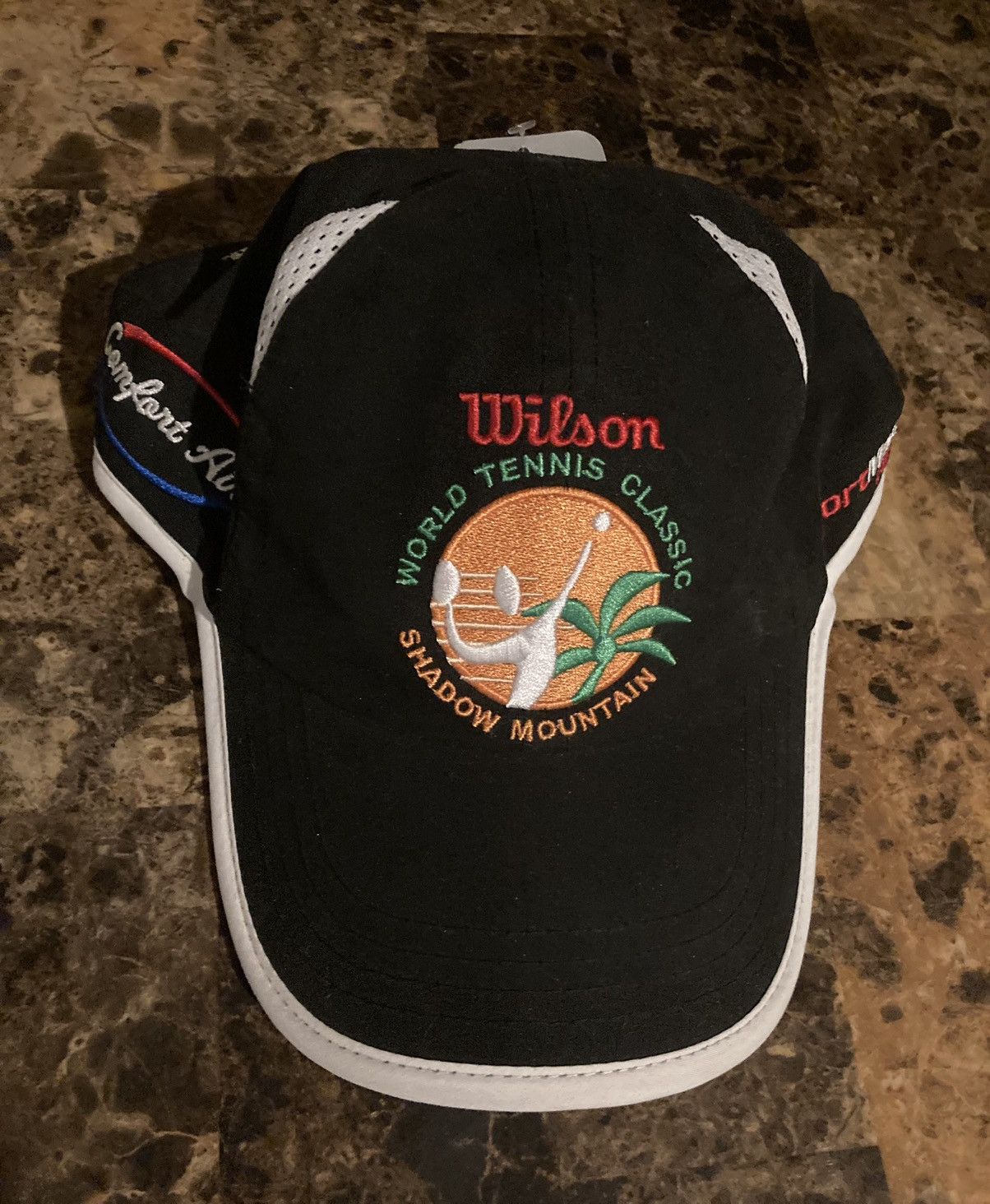 Wilson Wilson World Tennis Classic Shadow Mountain Velcro hat nwt Size ONE SIZE - 3 Thumbnail
