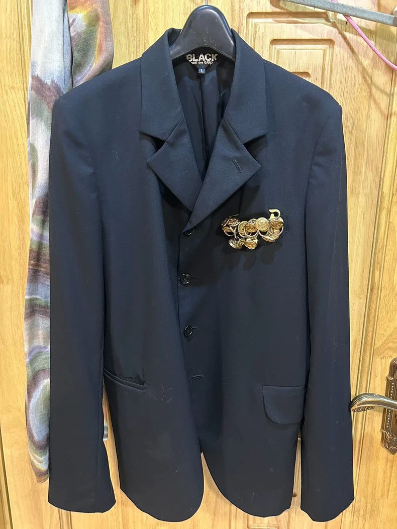 Comme des Garcons Comme Des Garcons Badge black suit jacket Size L / US 10 / IT 46 - 2 Thumbnail