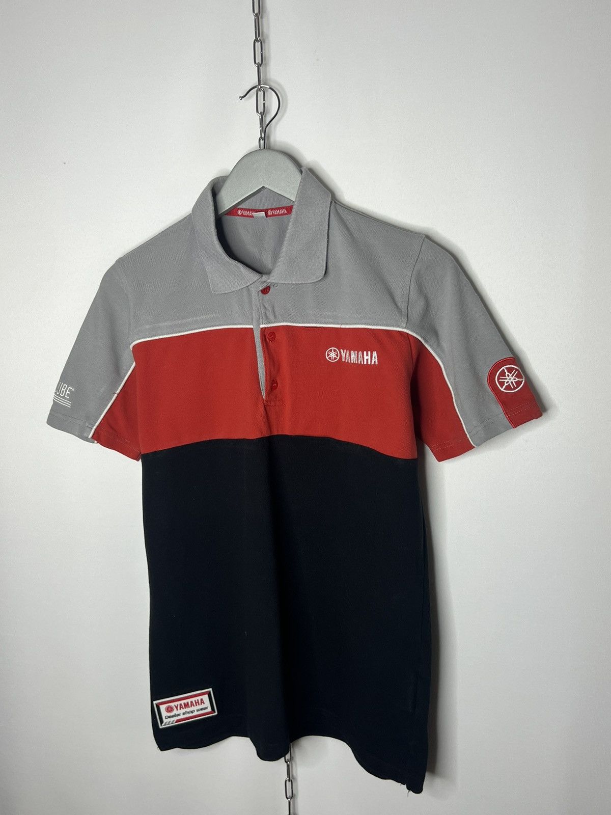 Vintage × Yamaha 🏎️Vintage Yamaha Racing Big Logo Polo Shirt Short Sleeve 🏎️ Size US M / EU 48-50 / 2 - 2 Thumbnail