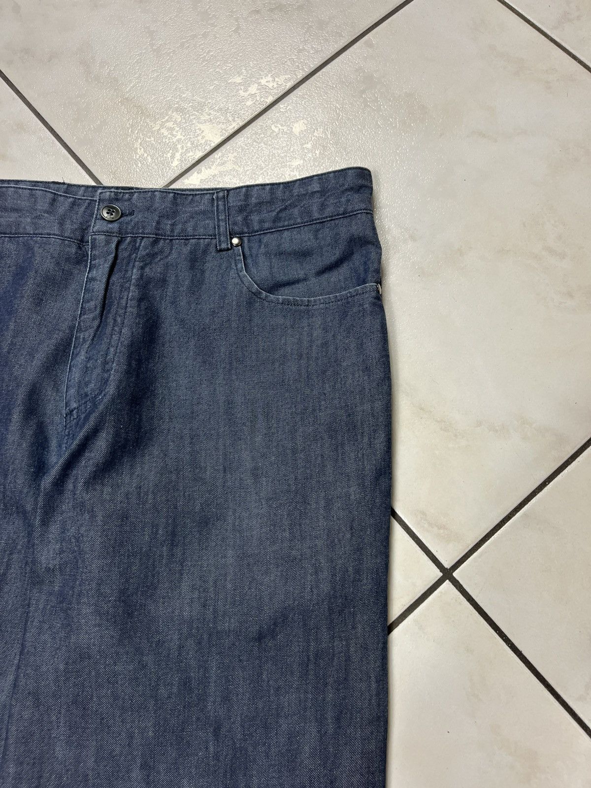 Designer × Mugler × Thierry Mugler Vintage Thierry Mugler men denim jeans pants alien goth dark Size US 34 / EU 50 - 6 Thumbnail