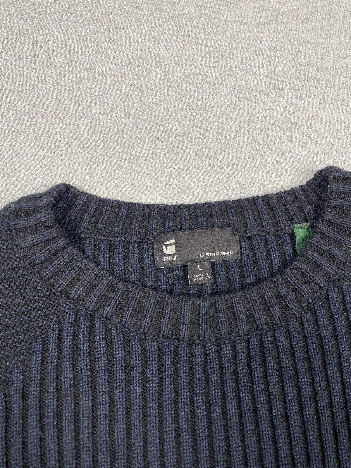 G-Star Men’s G-Star Raw Plated 3D Biker Knit Sweater size L Size US L / EU 52-54 / 3 - 2 Thumbnail