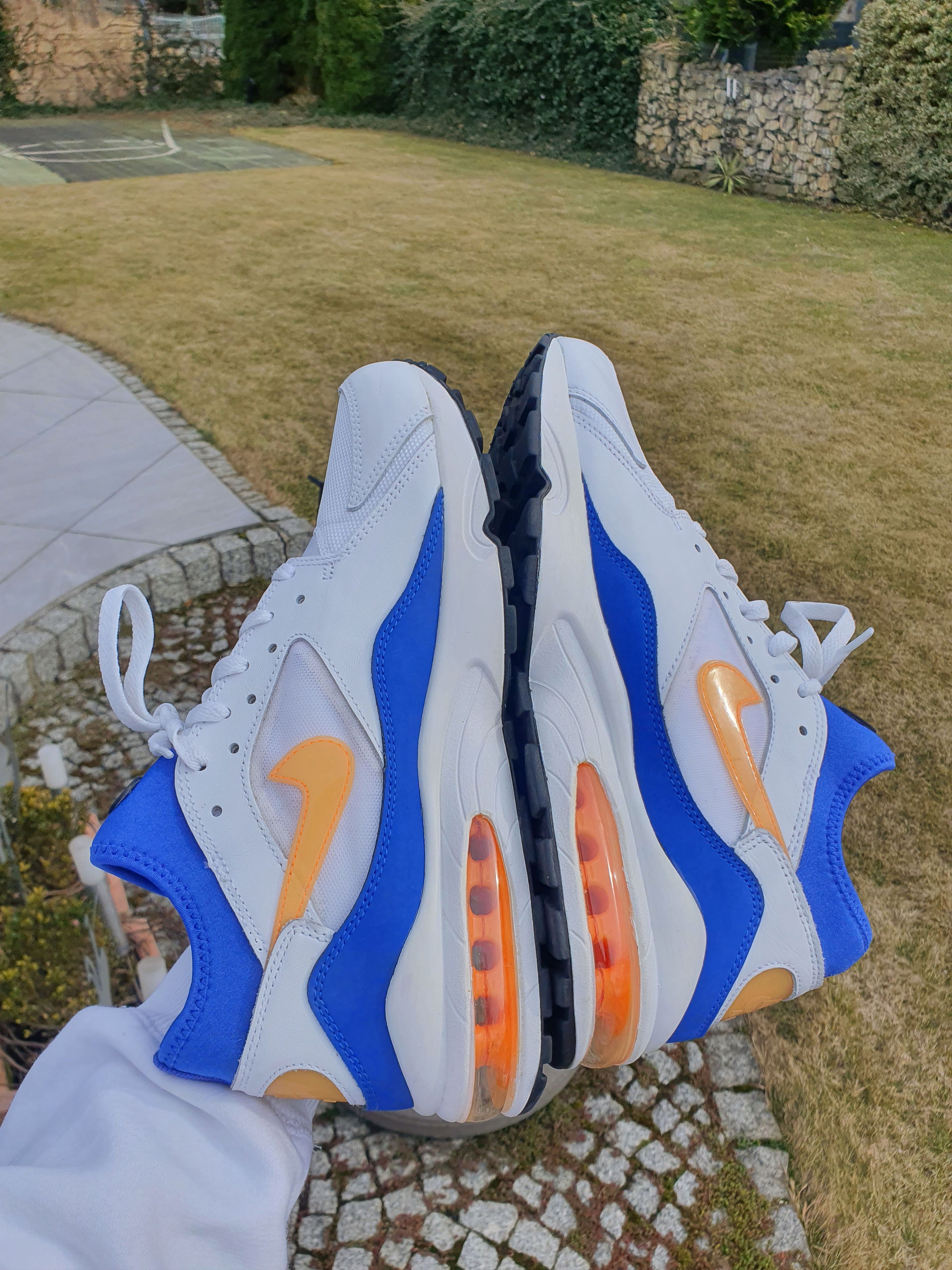 Nike 2014 Vintage Nike Air Max 93 "Bright Citrus" Size US 10 / EU 43 - 2 Thumbnail