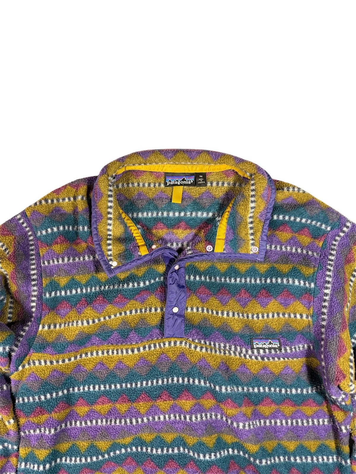 Patagonia ❌SOLD❌Vintage Patagonia Aztec Fleece Pullover Jacket Size US L / EU 52-54 / 3 - 1 Thumbnail