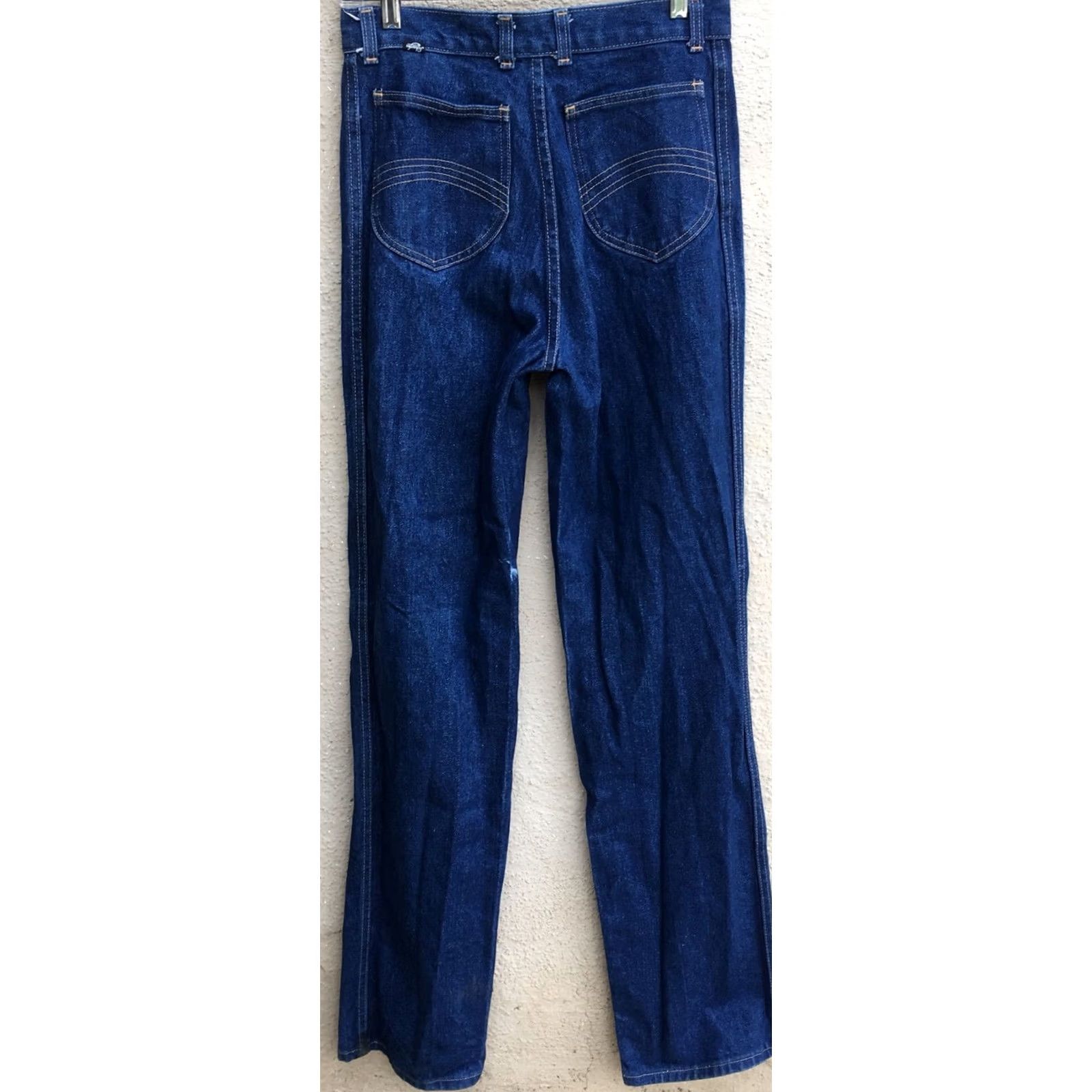 Vintage VINTAGE Scharfex Jeans High Waist 70s 1980s 29 in Waist Denim Blue 1970s 1980s Hippy Mens Womens Boys Girls Jeans Sharfex Size 29" - 6 Thumbnail
