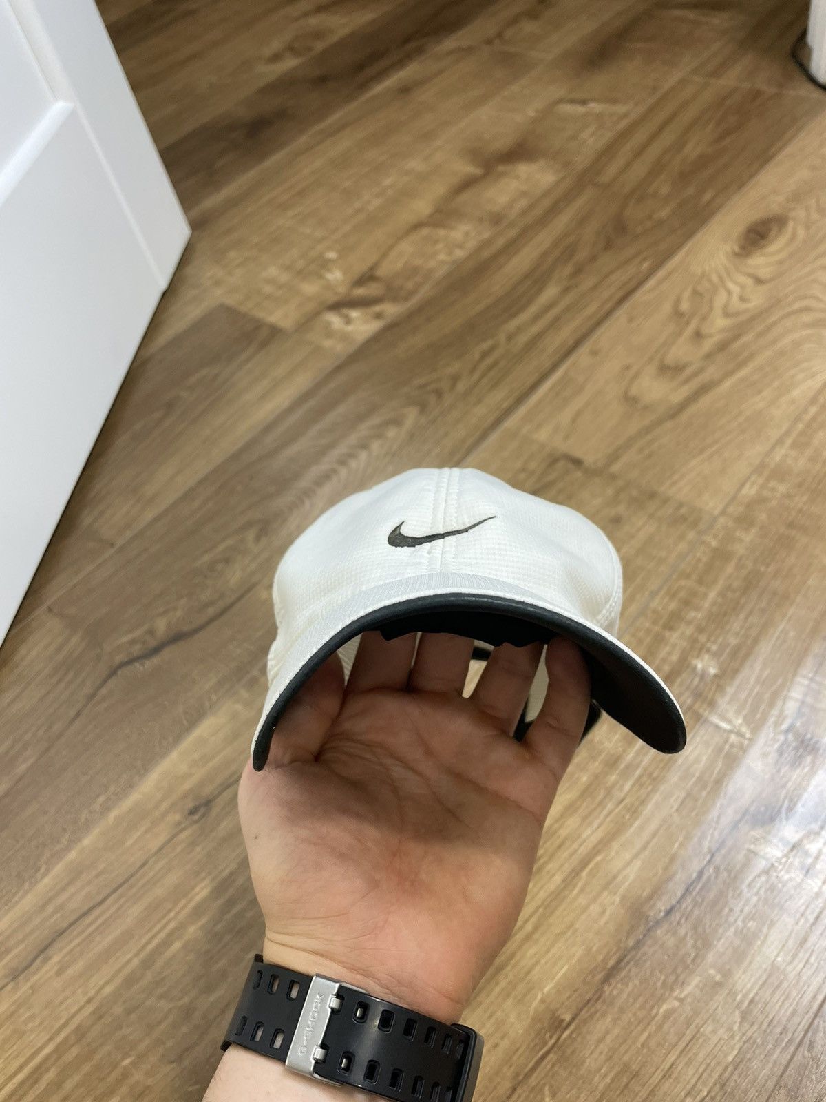 Nike × Vintage Vintage Nike 90’s Y2K Style Central Centre Swoosh Cap Hat Size ONE SIZE - 12 Thumbnail