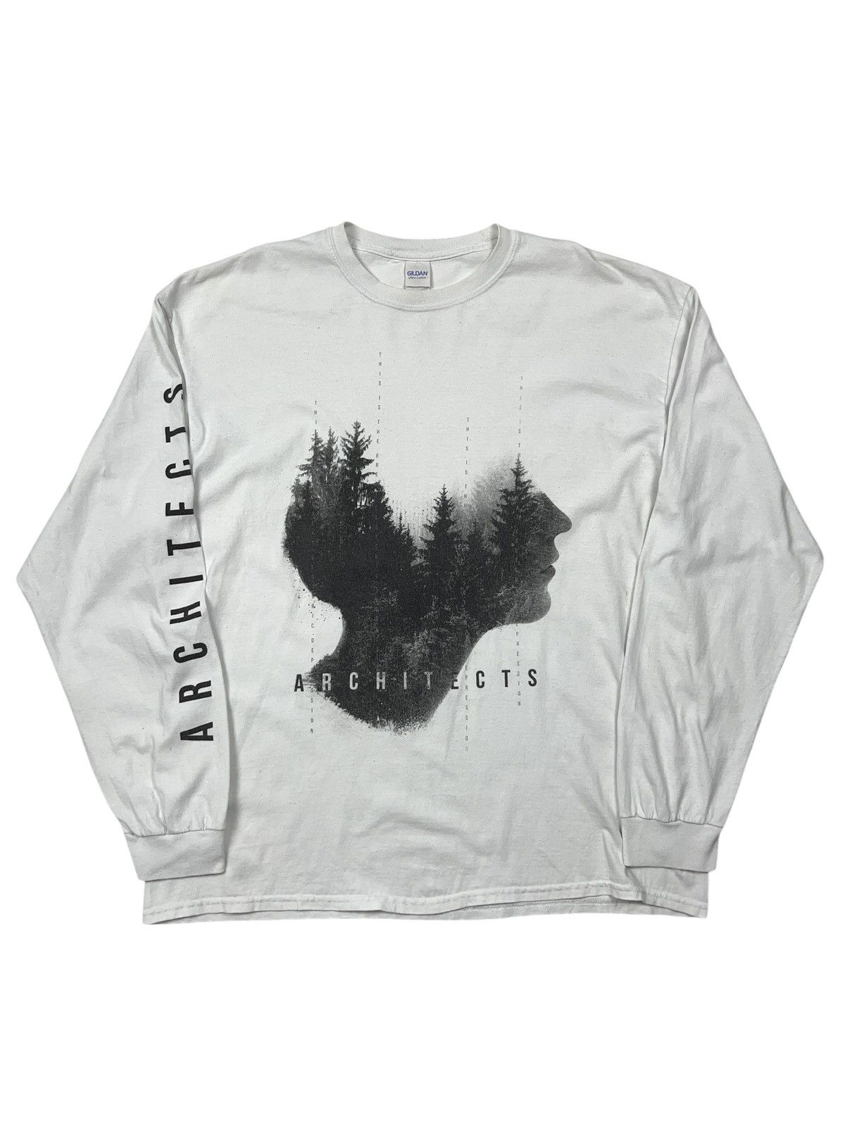 Band Tees × Vintage Vintage 00s Architects Metalcore Long Sleeve Shirt Size US XL / EU 56 / 4 - 2 Thumbnail