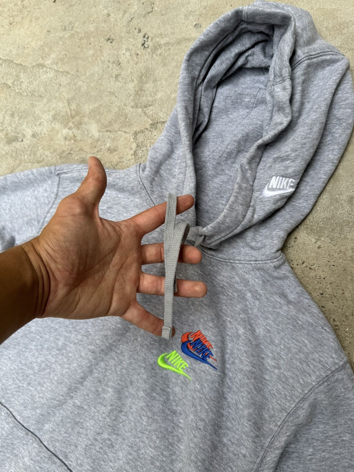 Nike VINTAGE RARE NIKE MULTILOGO HOODIE EMBROIDERY Size US S / EU 44-46 / 1 - 7 Thumbnail