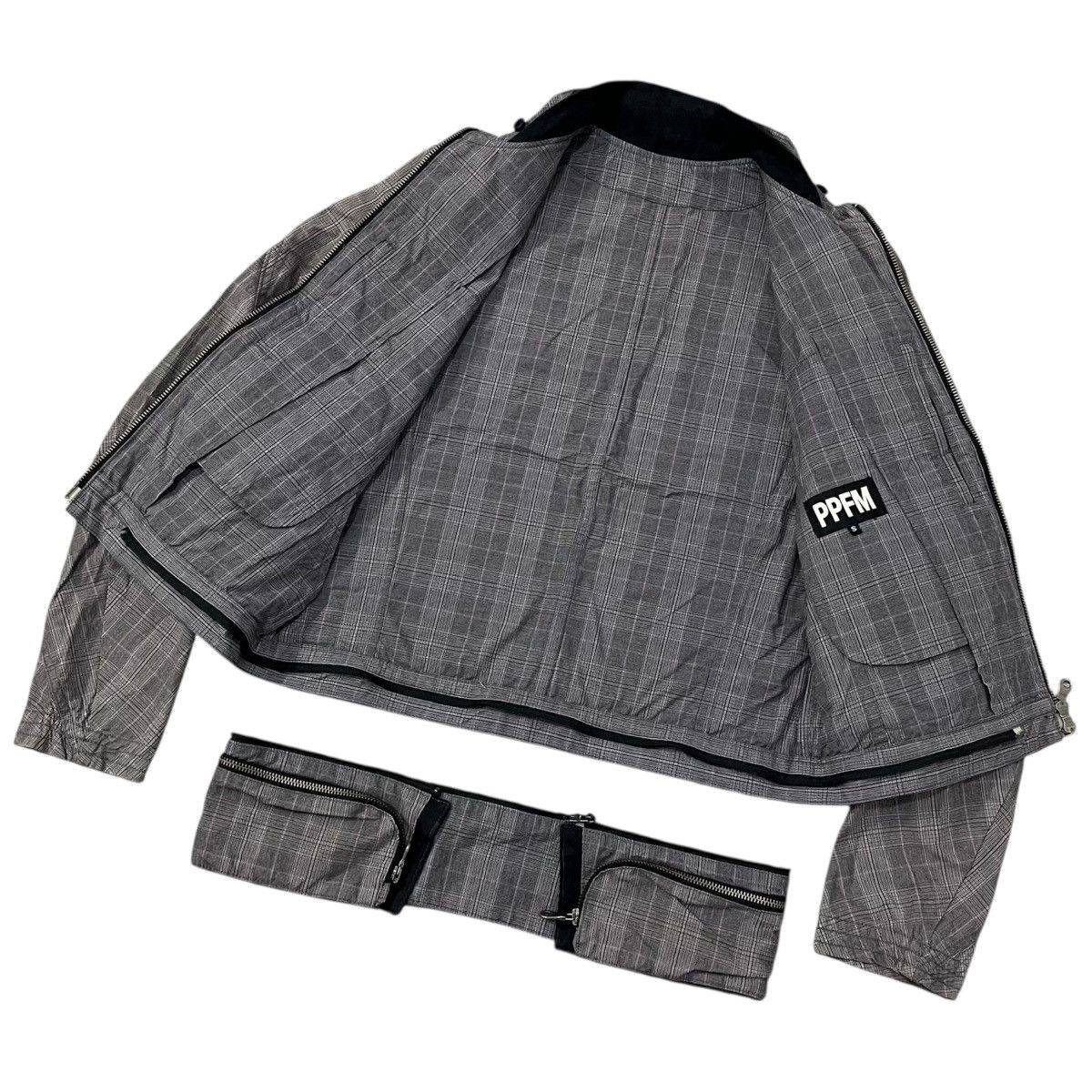 Japanese Brand × PPFM 🏁 PPFM Bikers Jacket Tartan Size US M / EU 48-50 / 2 - 7 Thumbnail