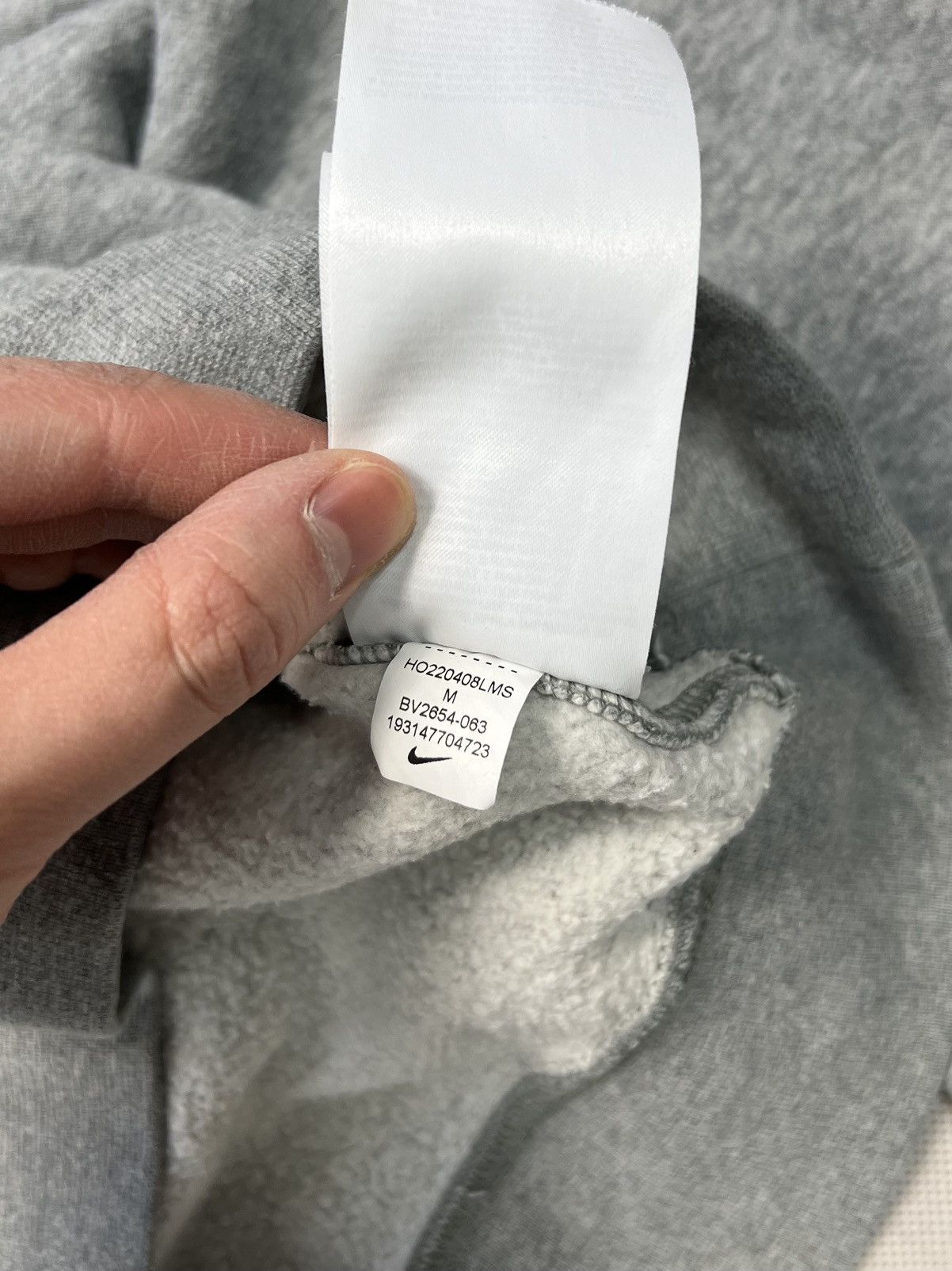Nike Hoodie Nike small logo grey new collection Size US M / EU 48-50 / 2 - 3 Thumbnail