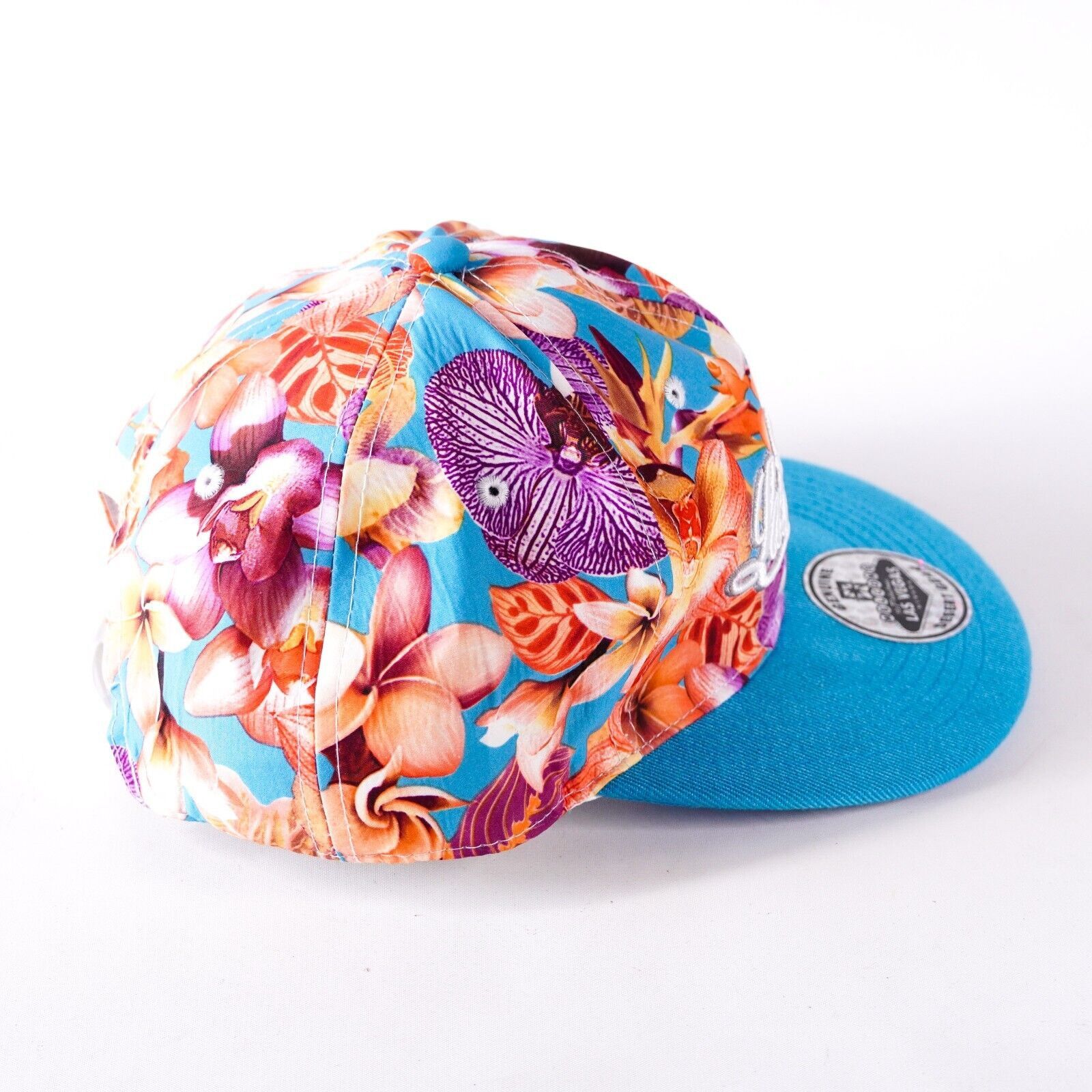 Other Tropical Las Vegas Nevada Floral Baseball Hat Visor Cap Blue Size ONE SIZE - 4 Thumbnail