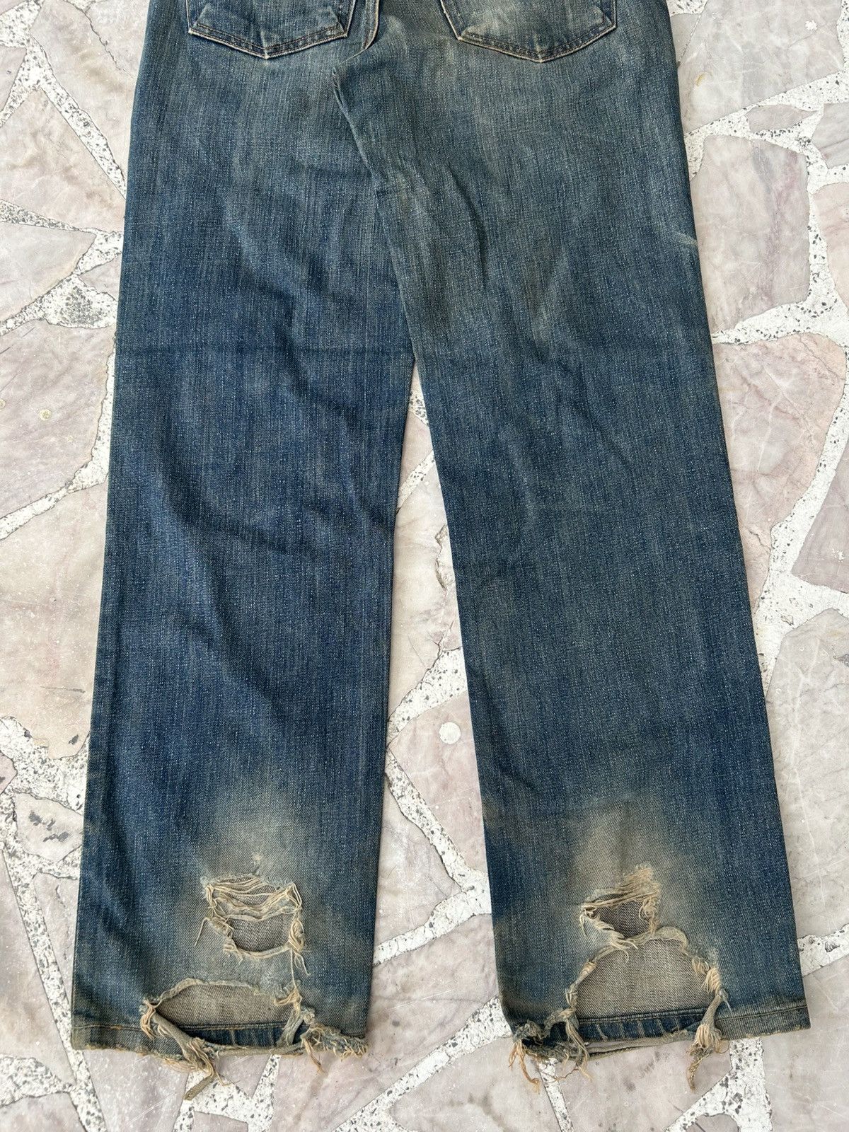 Levi's Levis Vintage 502 Japan Redtab Ripped Denim Size US 30 / EU 46 - 9 Thumbnail