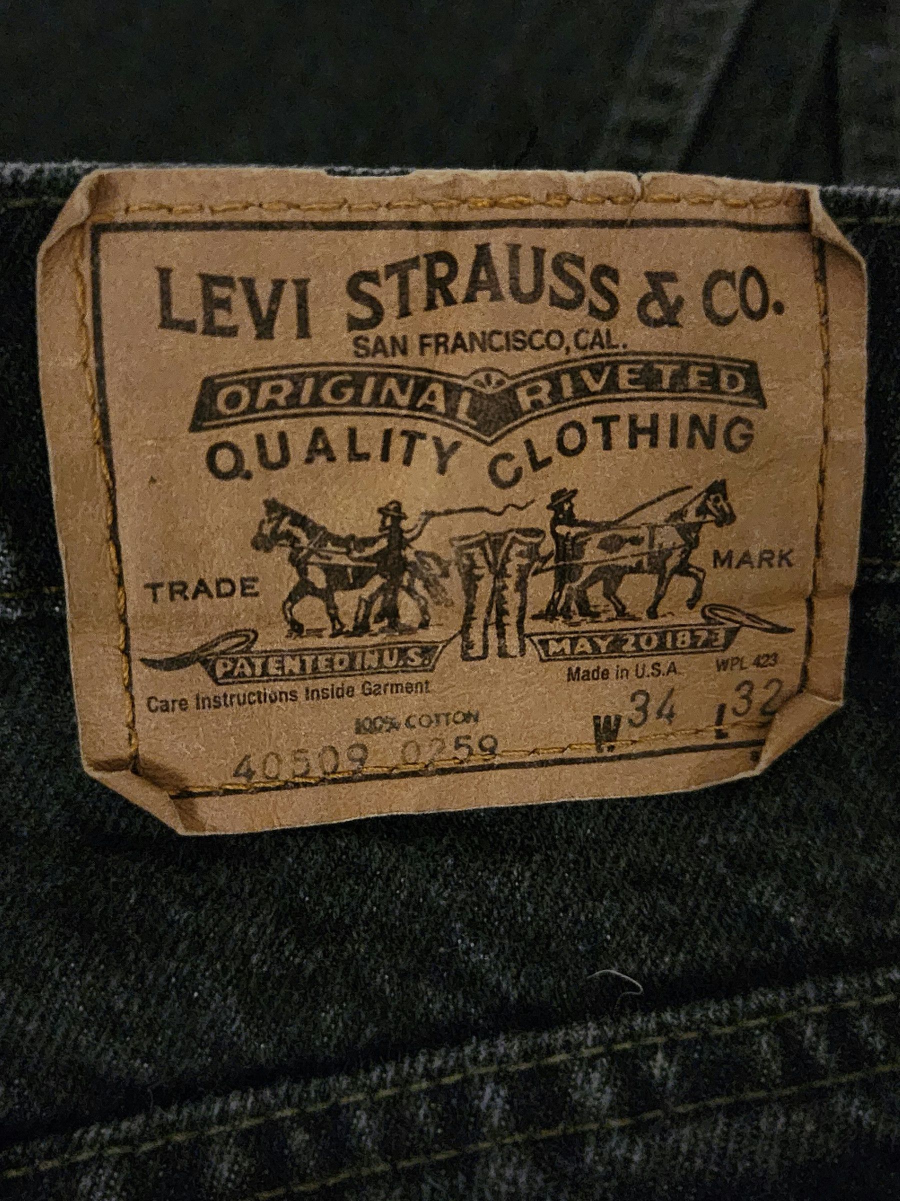 Vintage x Levi Faded Black Denim “made in USA” 40509 0259