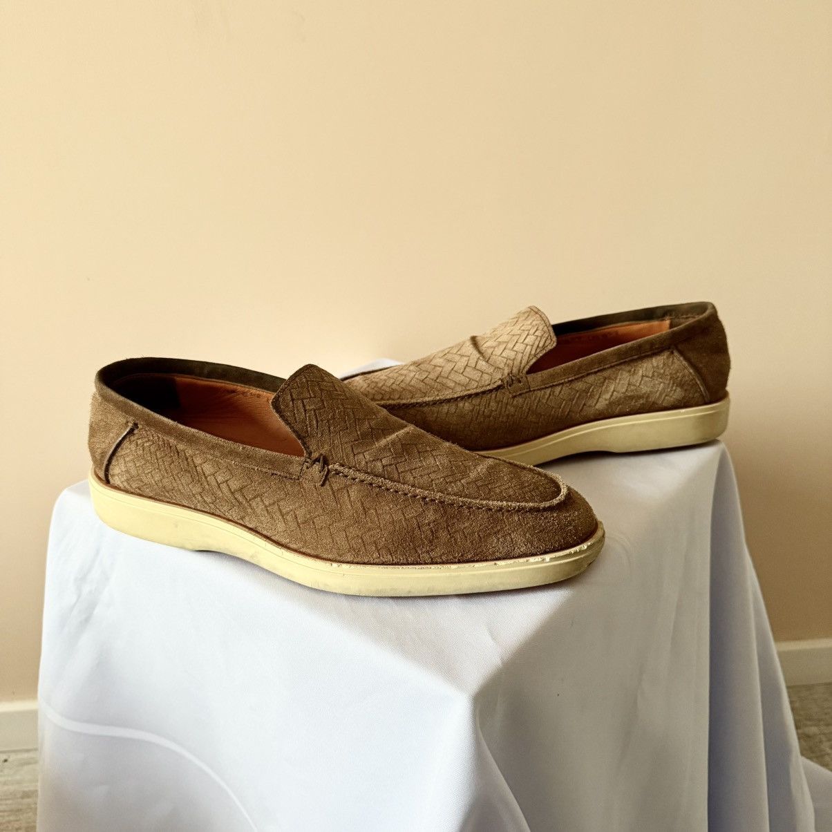 Santoni Santoni Suede Loafer Dress Shoes Size US 9.5 / EU 42-43 - 1 Thumbnail