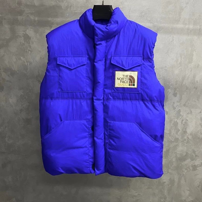 Gucci Gucci The latest blue print pattern logo down vest 2504-Nex Size US M / EU 48-50 / 2 - 1 Thumbnail