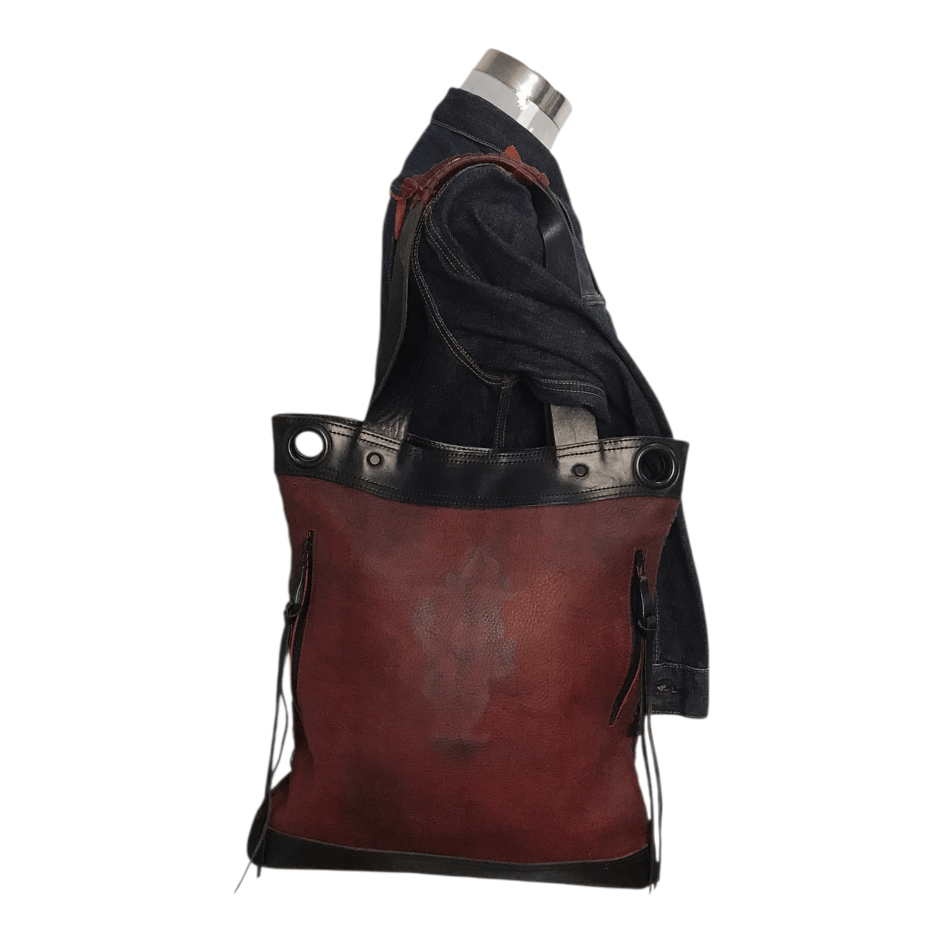 Japanese Brand Vermilion Leather Tote Bag Size ONE SIZE - 1 Thumbnail