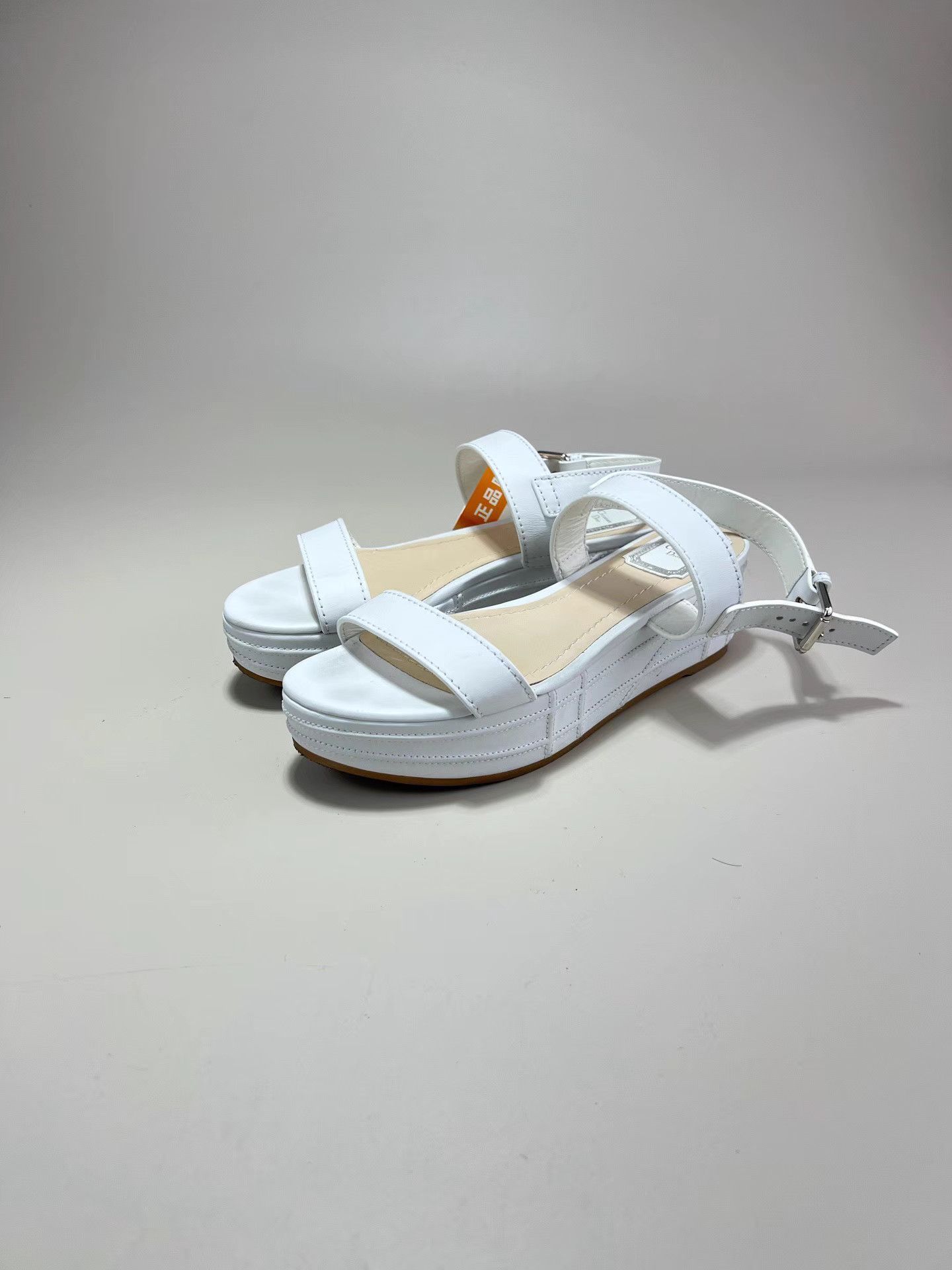 Dior DIOR White Platform Sandals Size US 8 / IT 38 - 1 Thumbnail